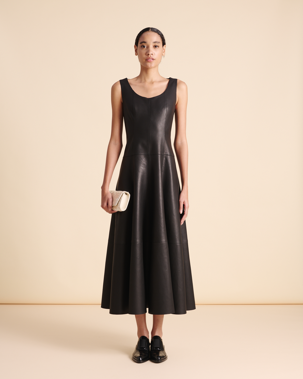 Designer Anouk Mini Trapezoid Clutch - neutral - pastel - ecru - pink - white #editorial