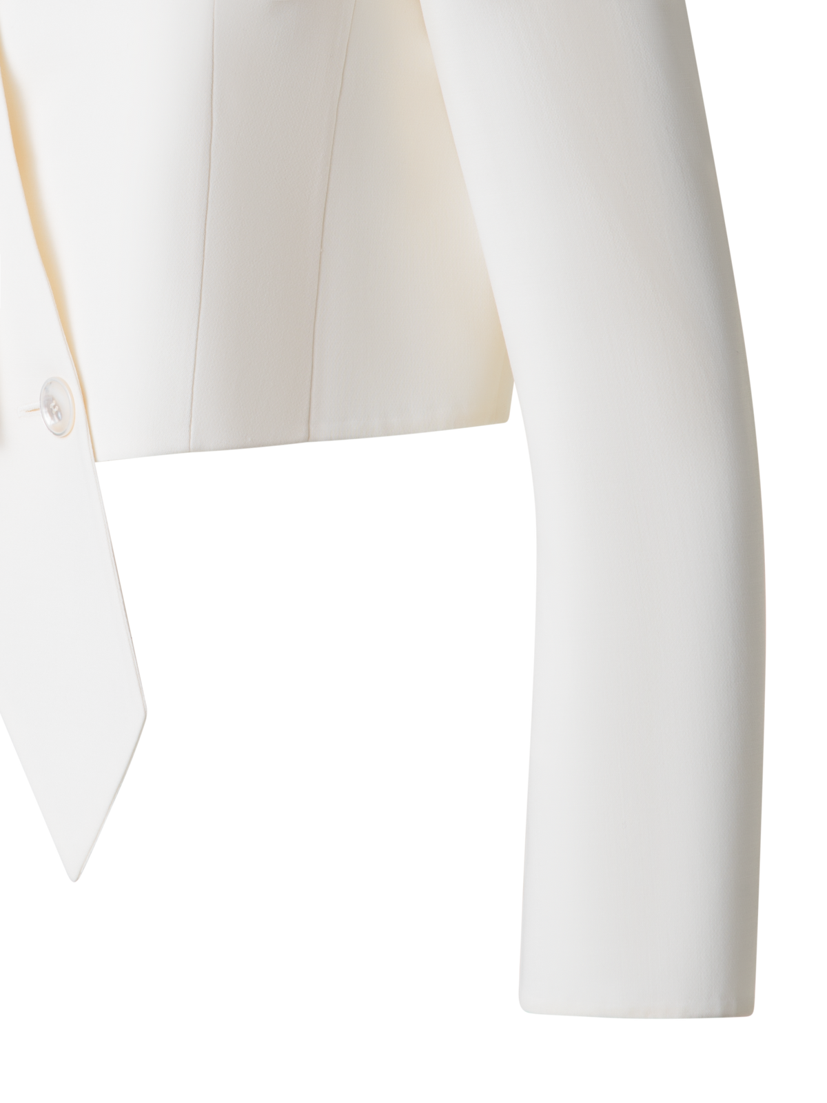 Designer Asymmetrical Wool Double-Face Jacket