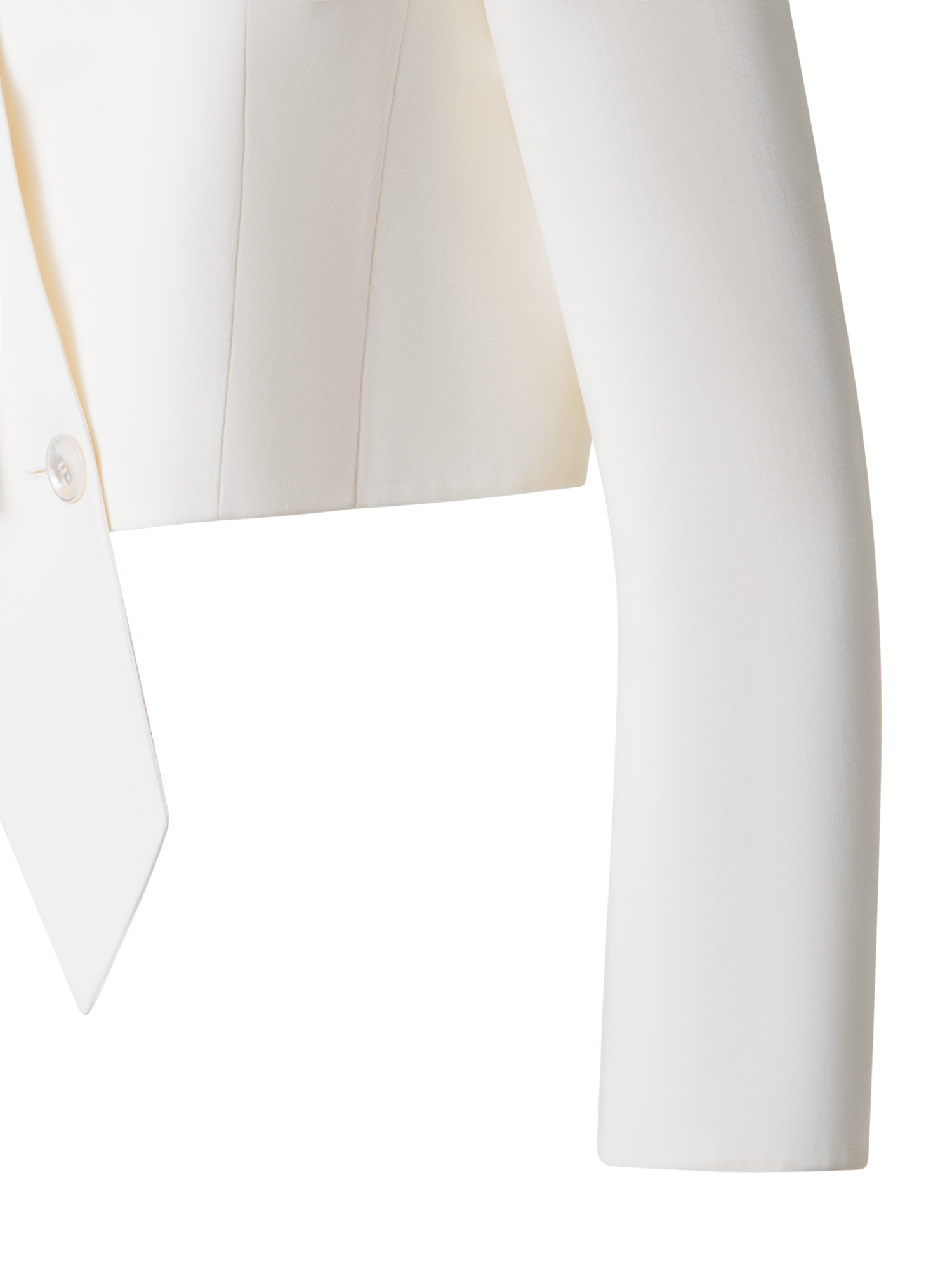 Designer Asymmetrical Wool Double-Face Jacket