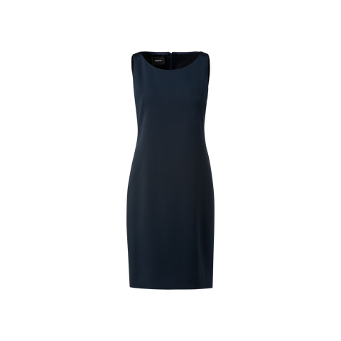 Akris Silk Crepe Shift Dress, Black, Women's, 14 Akris Silk Crepe Shift Dress, Black, Women's, 14