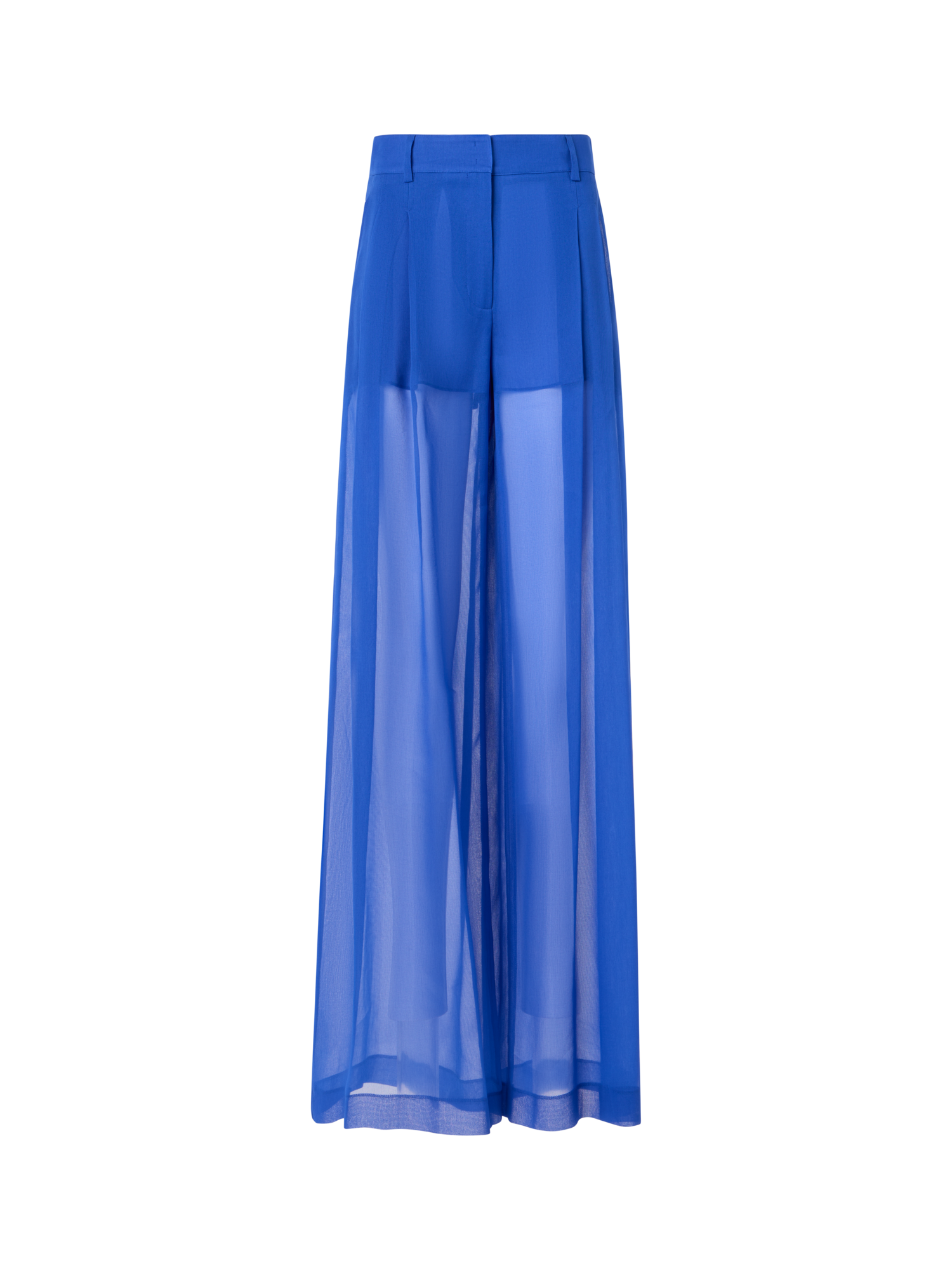 Designer Cassie Wide Sheer Pants in Silk Organza