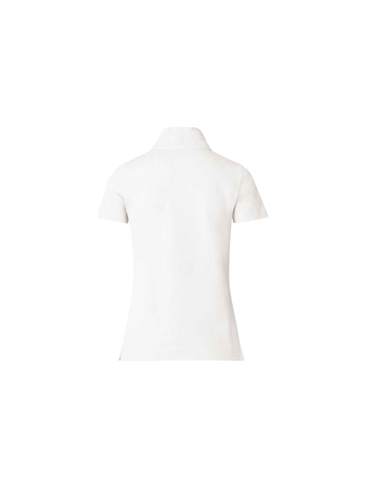 Designer Cotton Knit Polo Shirt - white