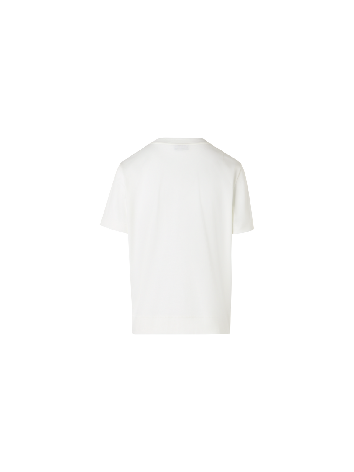 Designer Short-Sleeve Corner Shift T-Shirt - ecru