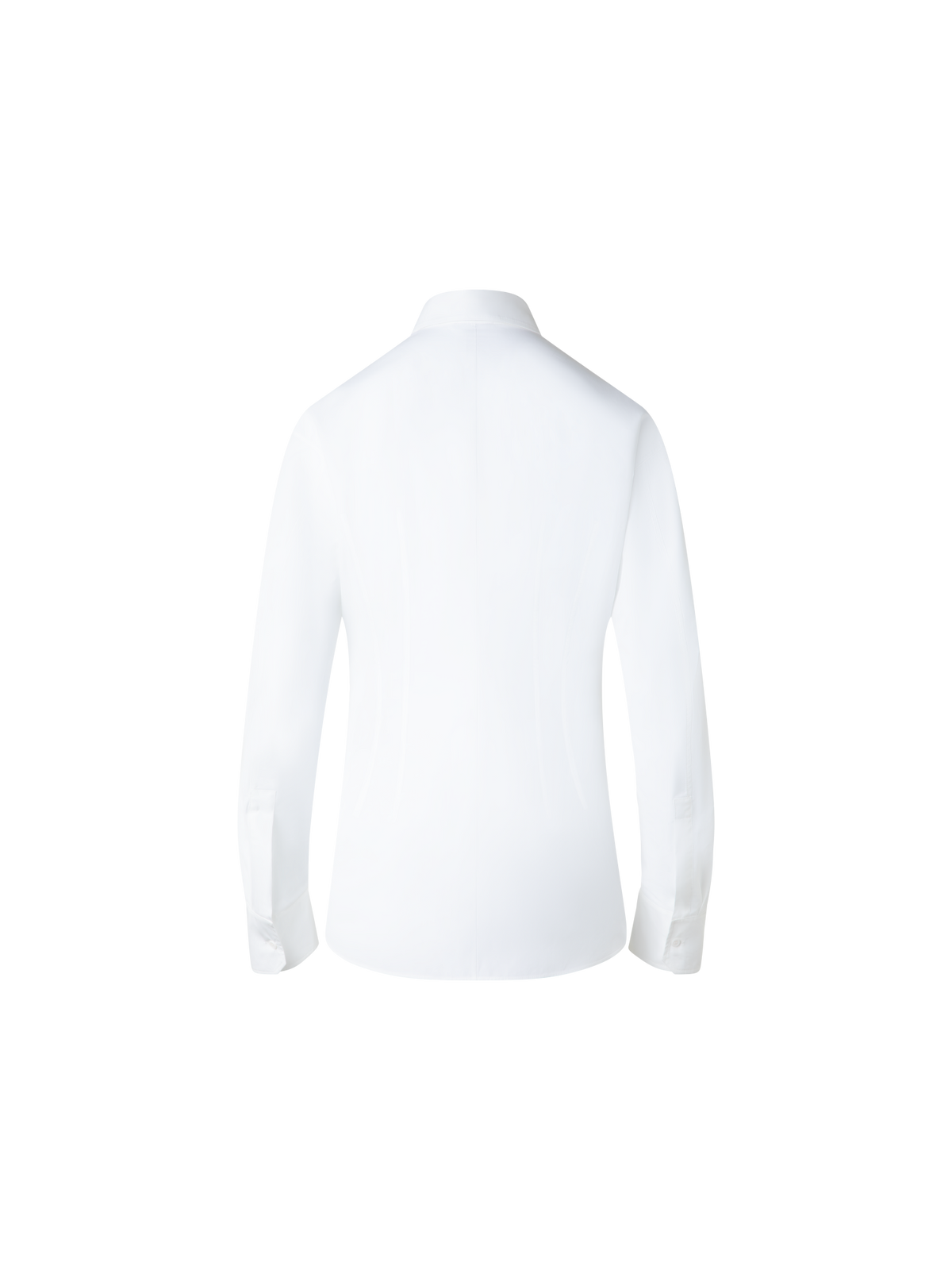 Designer Fitted Cotton Blouse - ecru - white