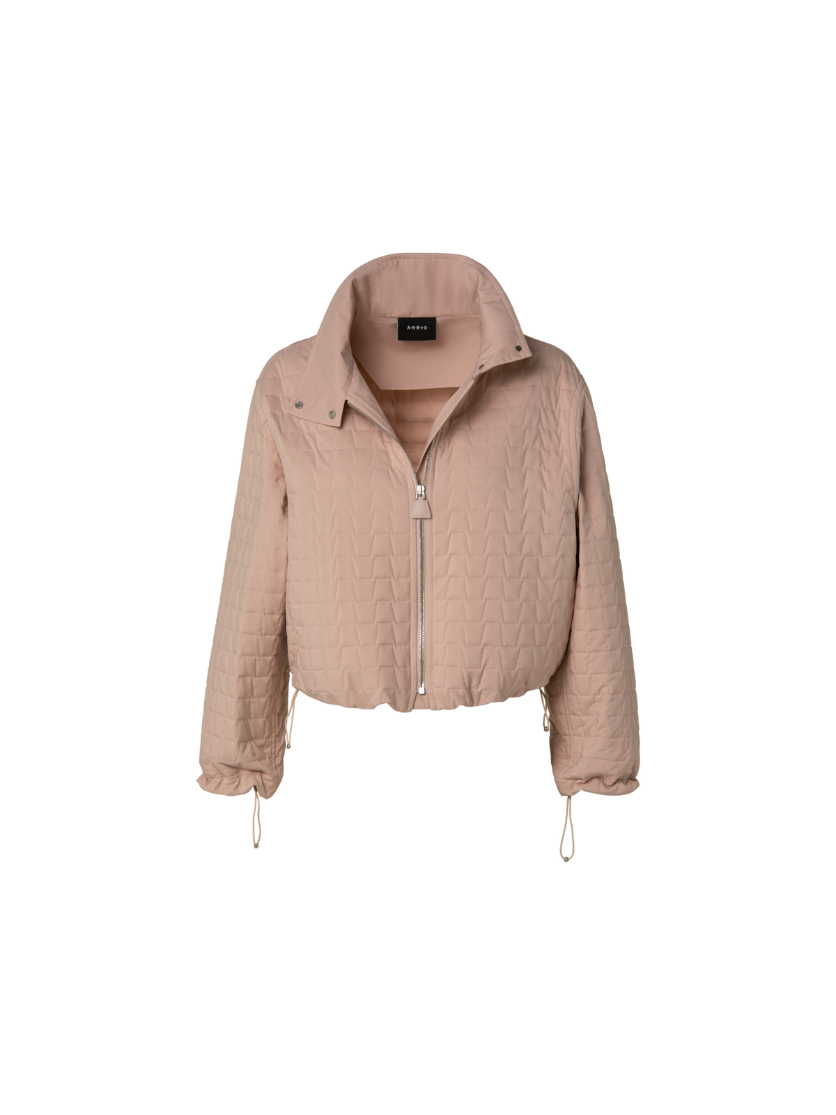 Designer Elizah Silk Taffeta Trapezoid Quilted Jacket
