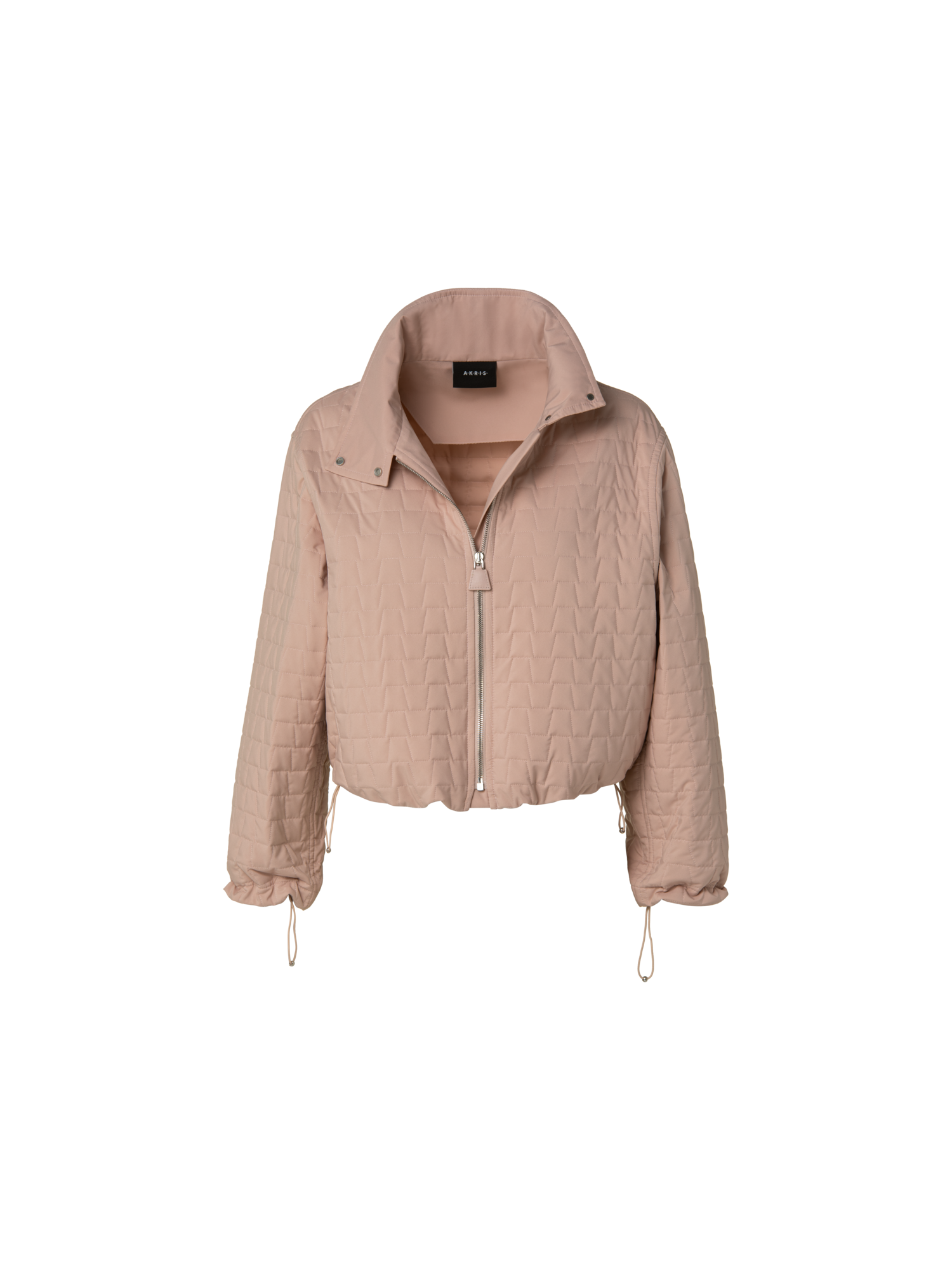 Designer Elizah Silk Taffeta Trapezoid Quilted Jacket