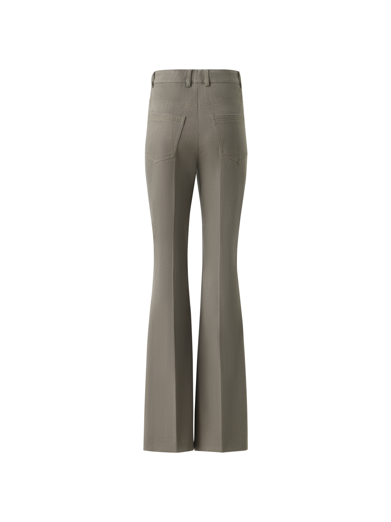 Designer Farid Bootcut Cotton Denim Pants - beige