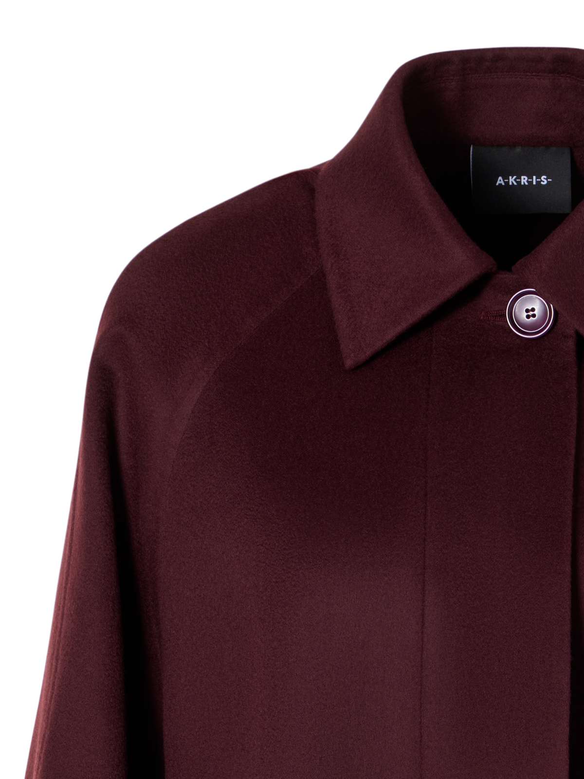 Designer Short A-Line Cashmere Double-Face Jacket - red