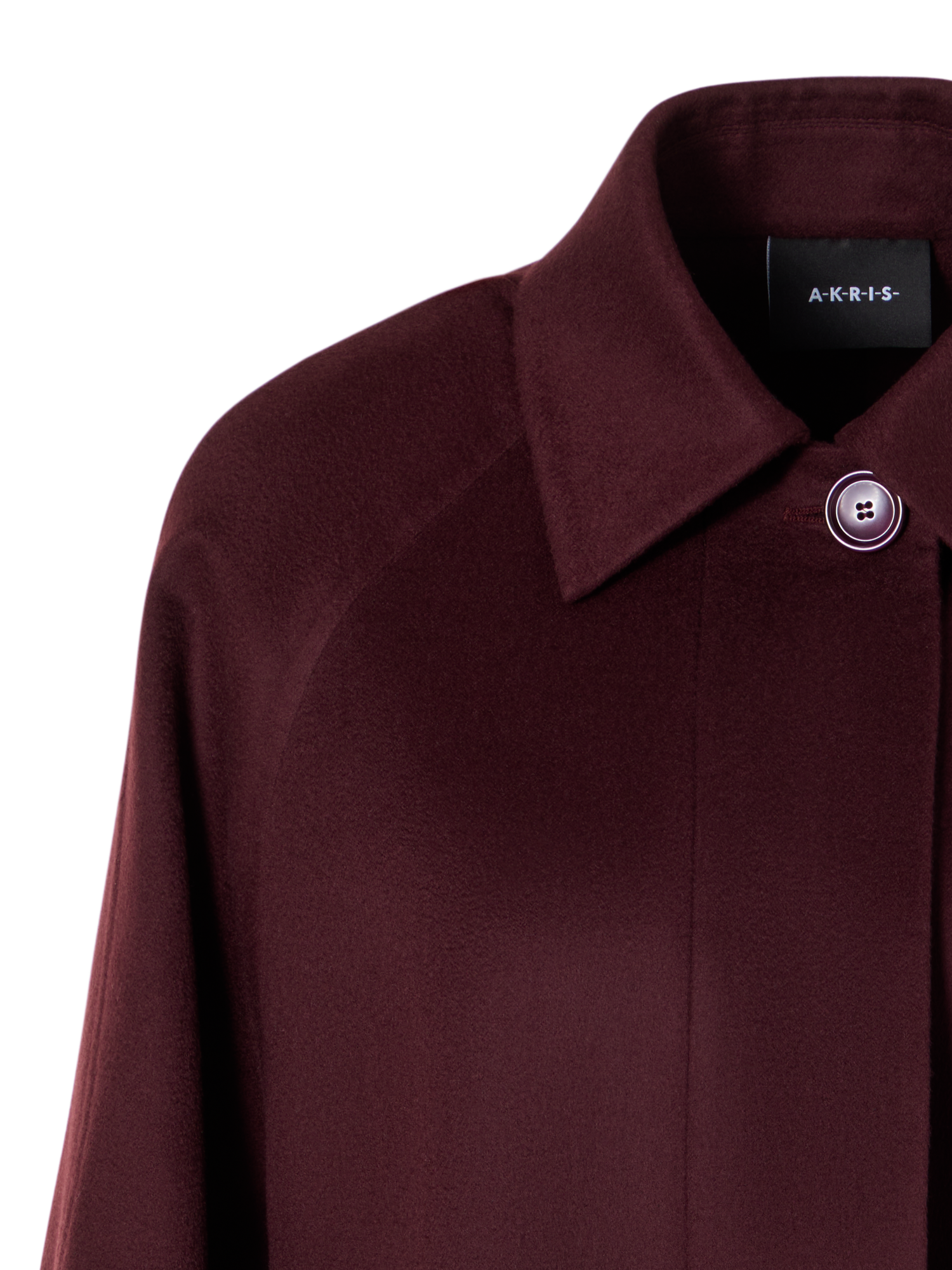 Designer Short A-Line Cashmere Double-Face Jacket - red