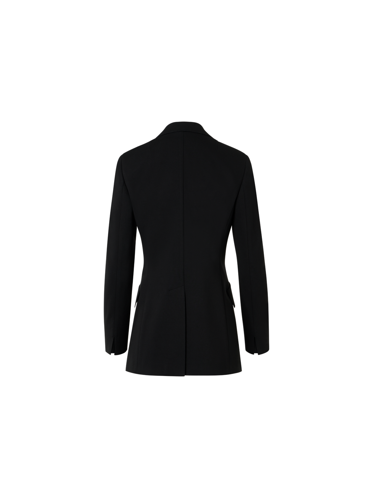 Designer Signature Viscose Jersey Blazer - black