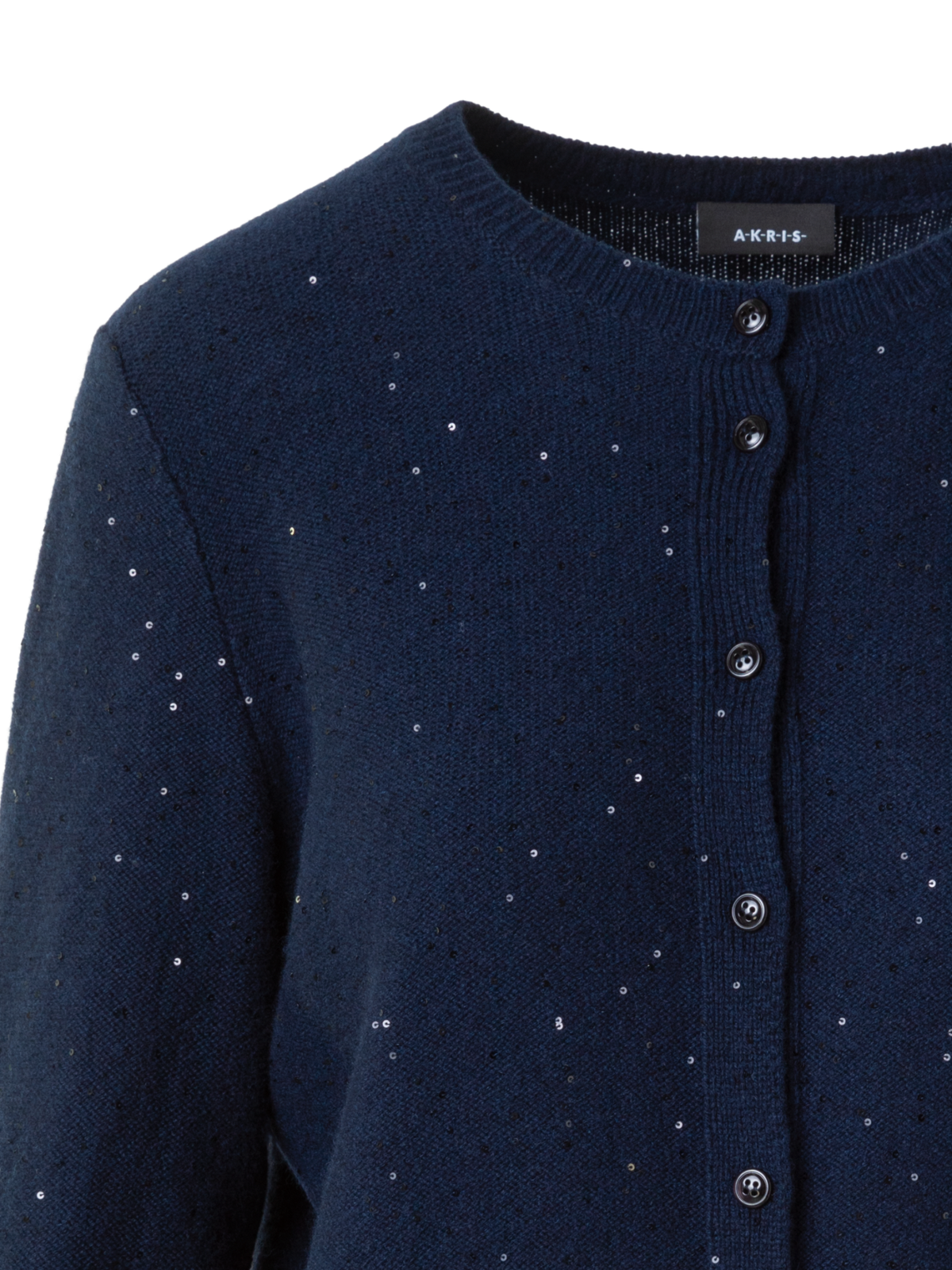 Sequin Wool Cashmere Knit Cardigan – Akris - Main Image