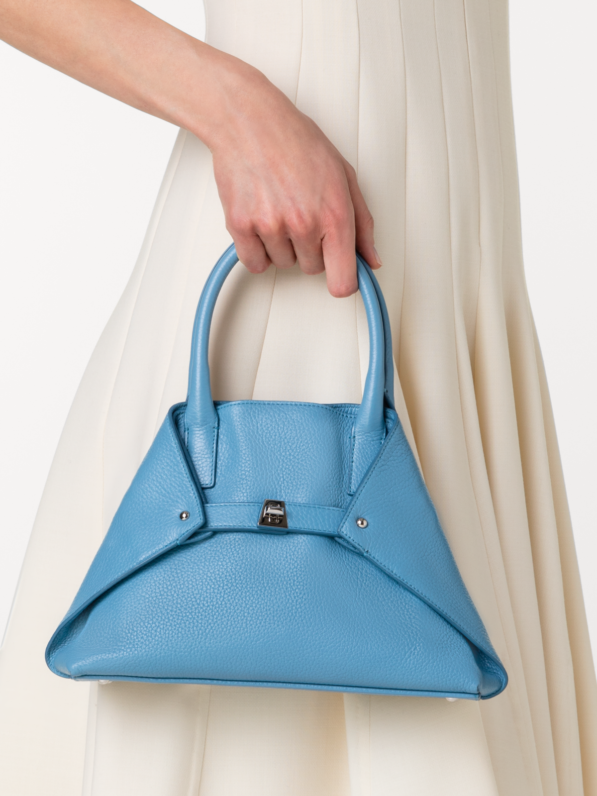 Designer Ai Little Top Handle Tote - blue #editorial