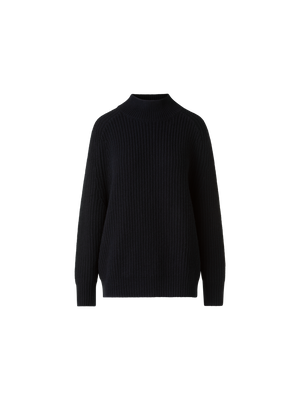 Wool Cashmere Blend Turtleneck Knit Sweater – Akris Inc.