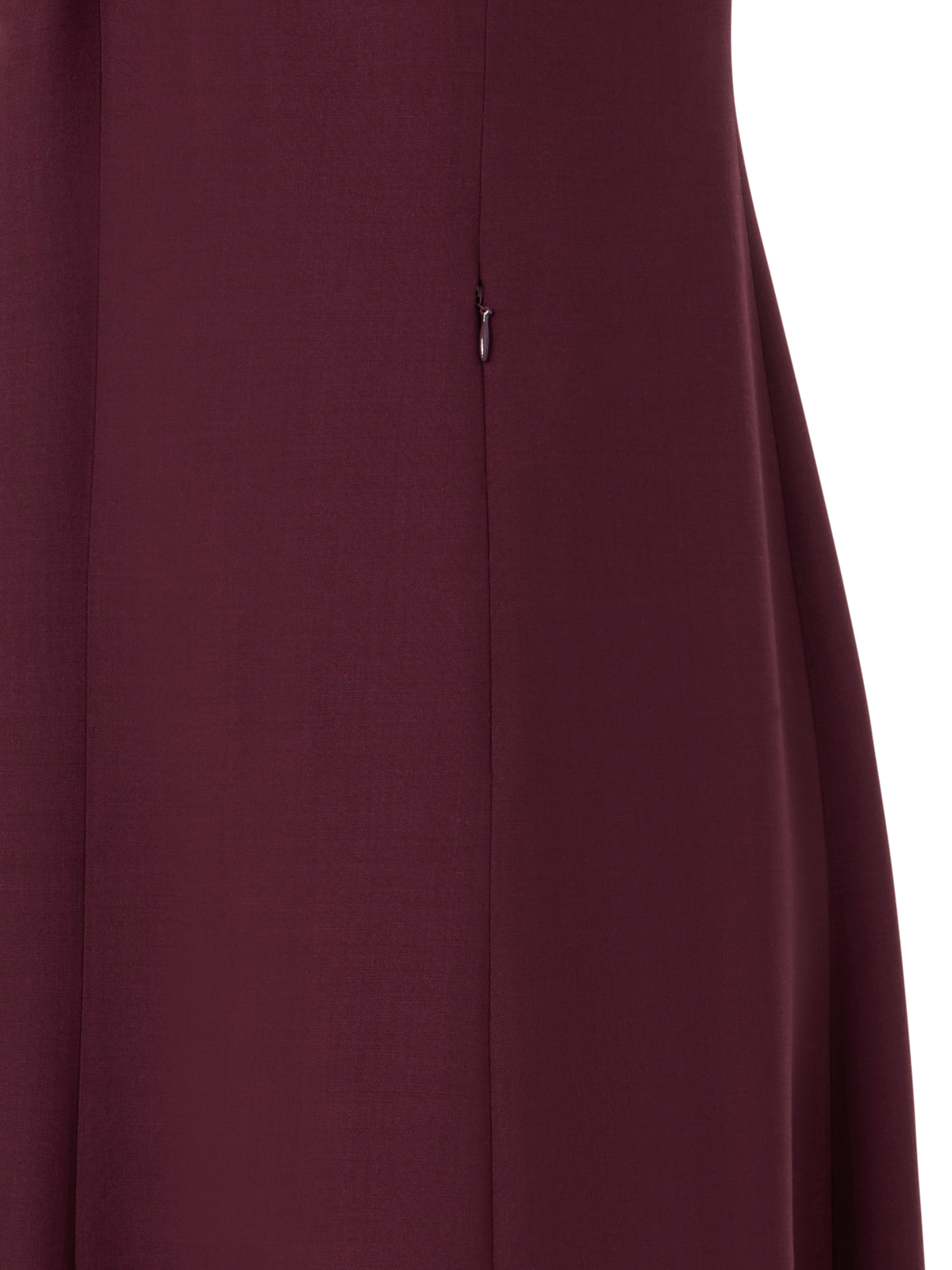 Designer Wool Double-Face Midi Dress with Knot Detail - red