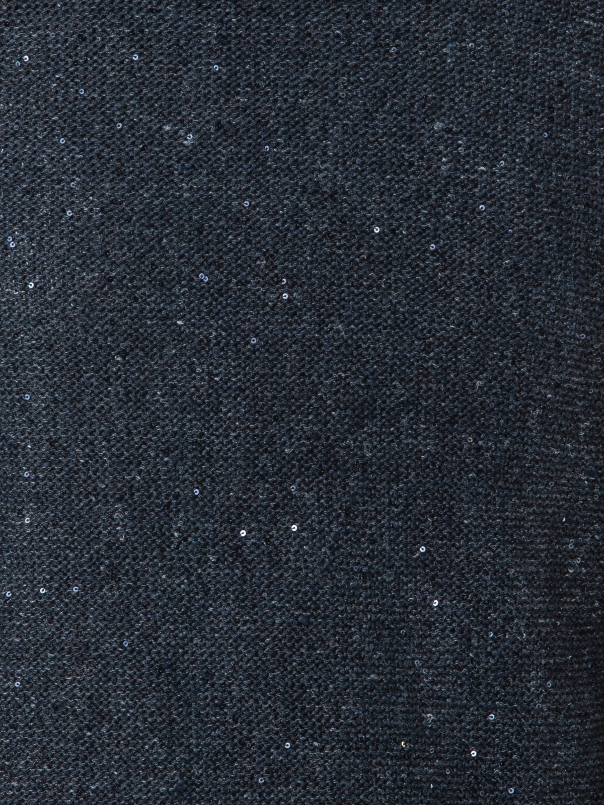 Designer Knit Sweater in Linen Cotton with Micro Sequins - grey