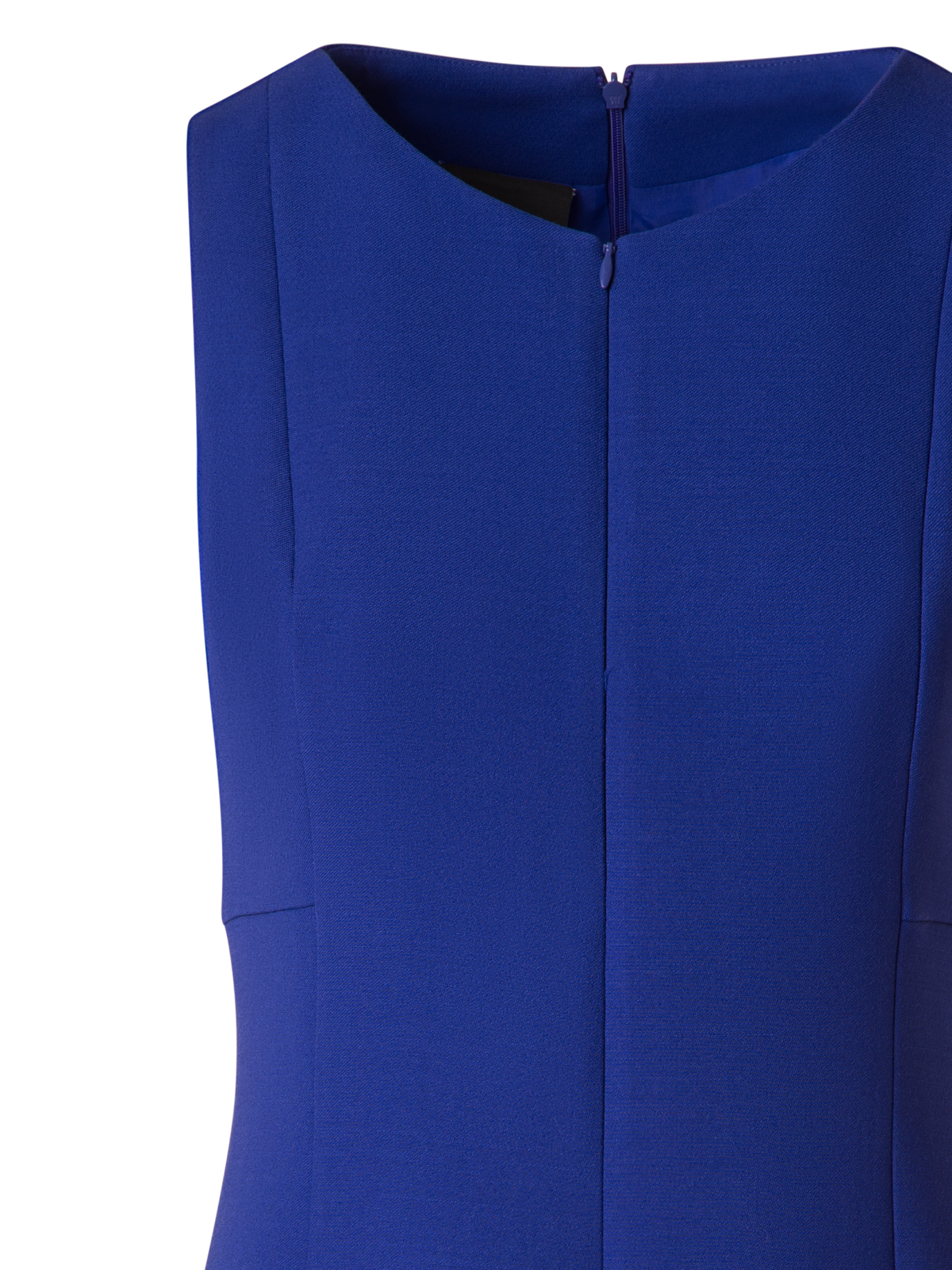 Designer A-Line Wool Double-Face Sheath Dress - purple