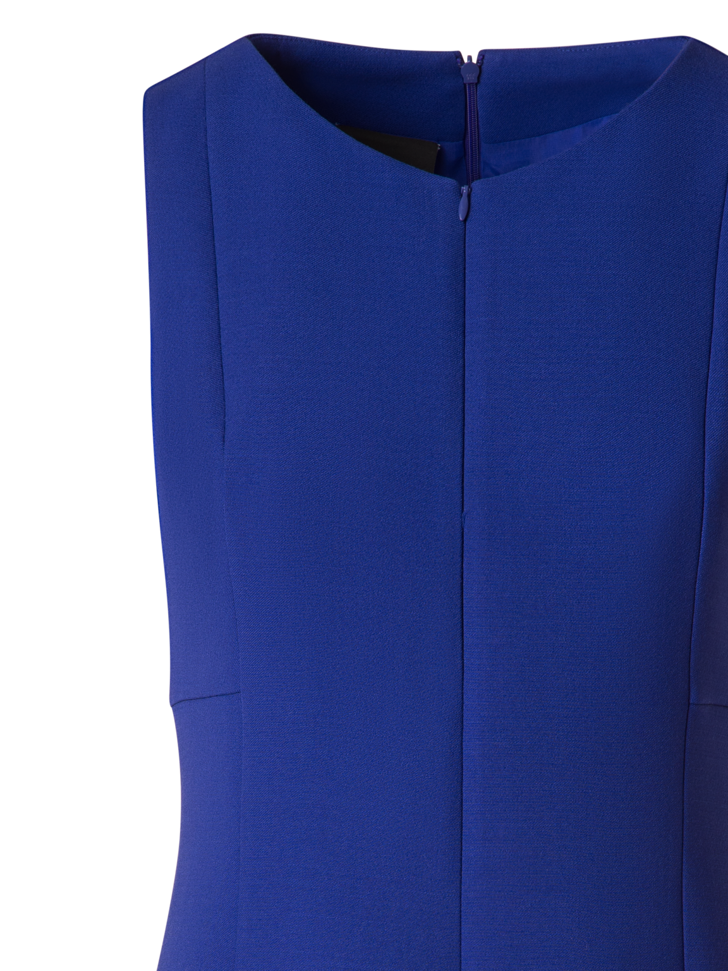 Designer A-Line Wool Double-Face Sheath Dress - purple