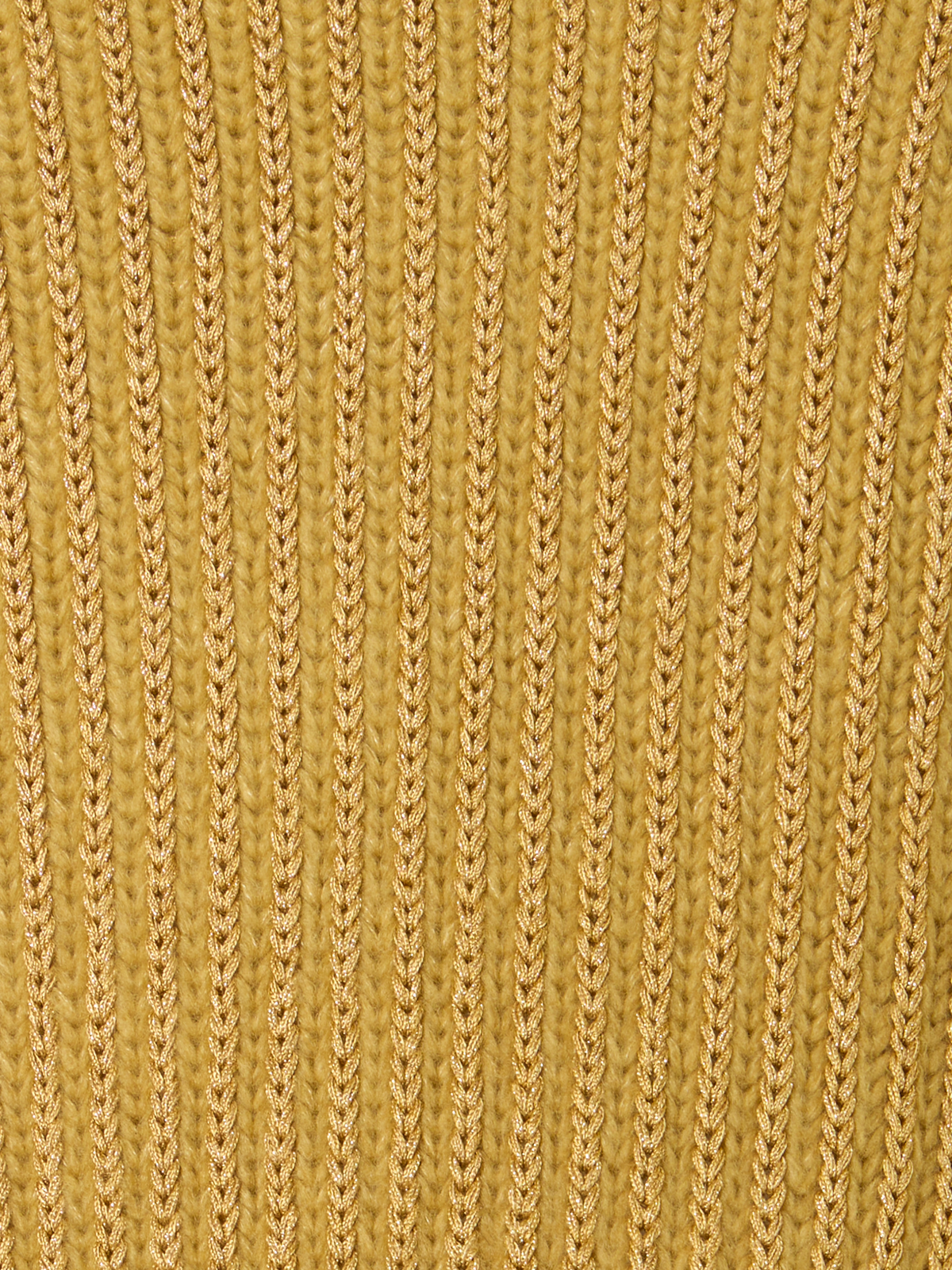 Designer Chunky Cashmere Silk Lamé Turtleneck - gold