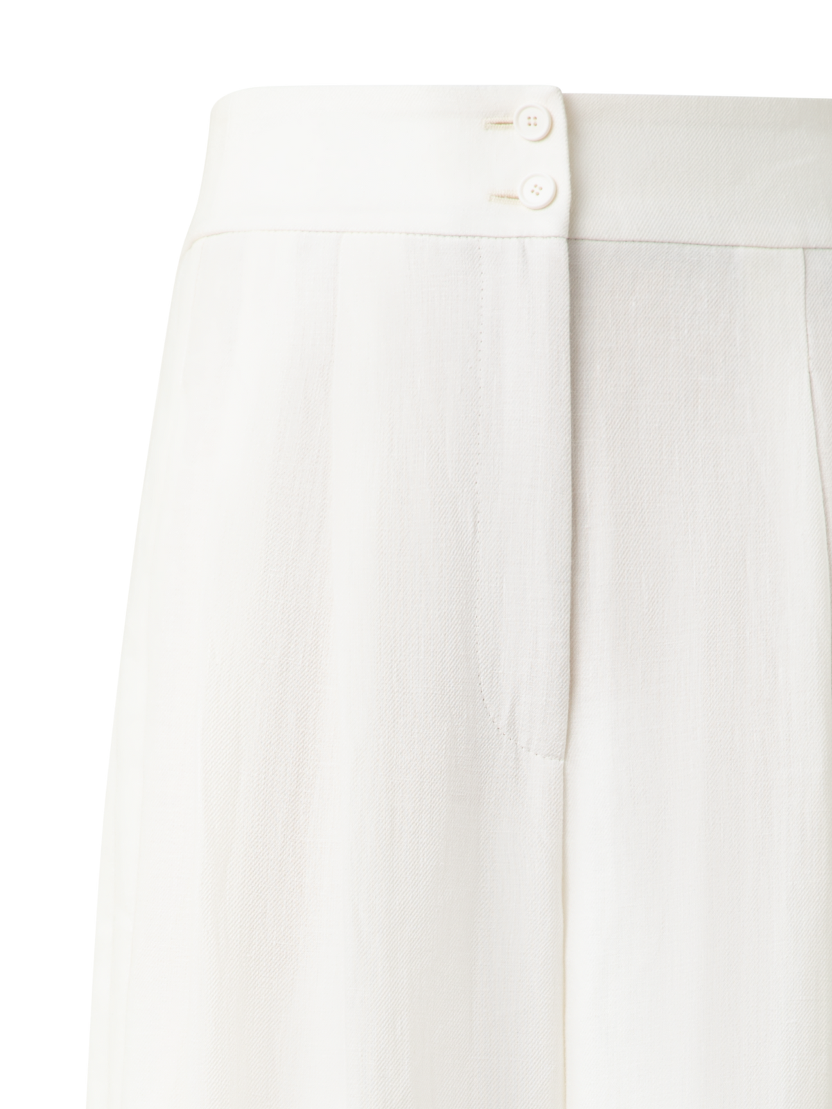 Designer Extra Wide Palazzo Linen Pants - neutral - ecru - white
