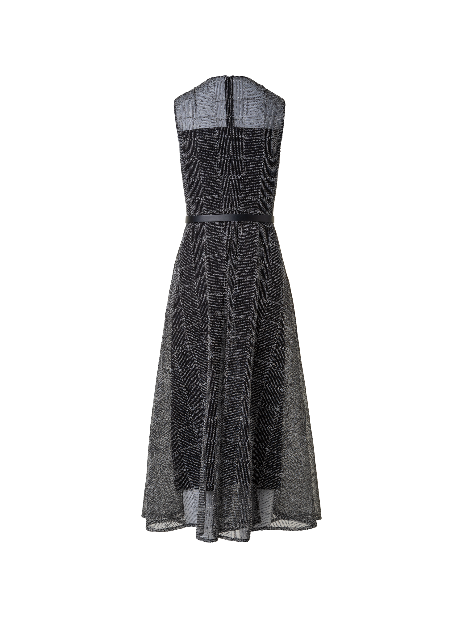 dress with flare crossword Stylish Fit and Flare Dress with Cross Belt