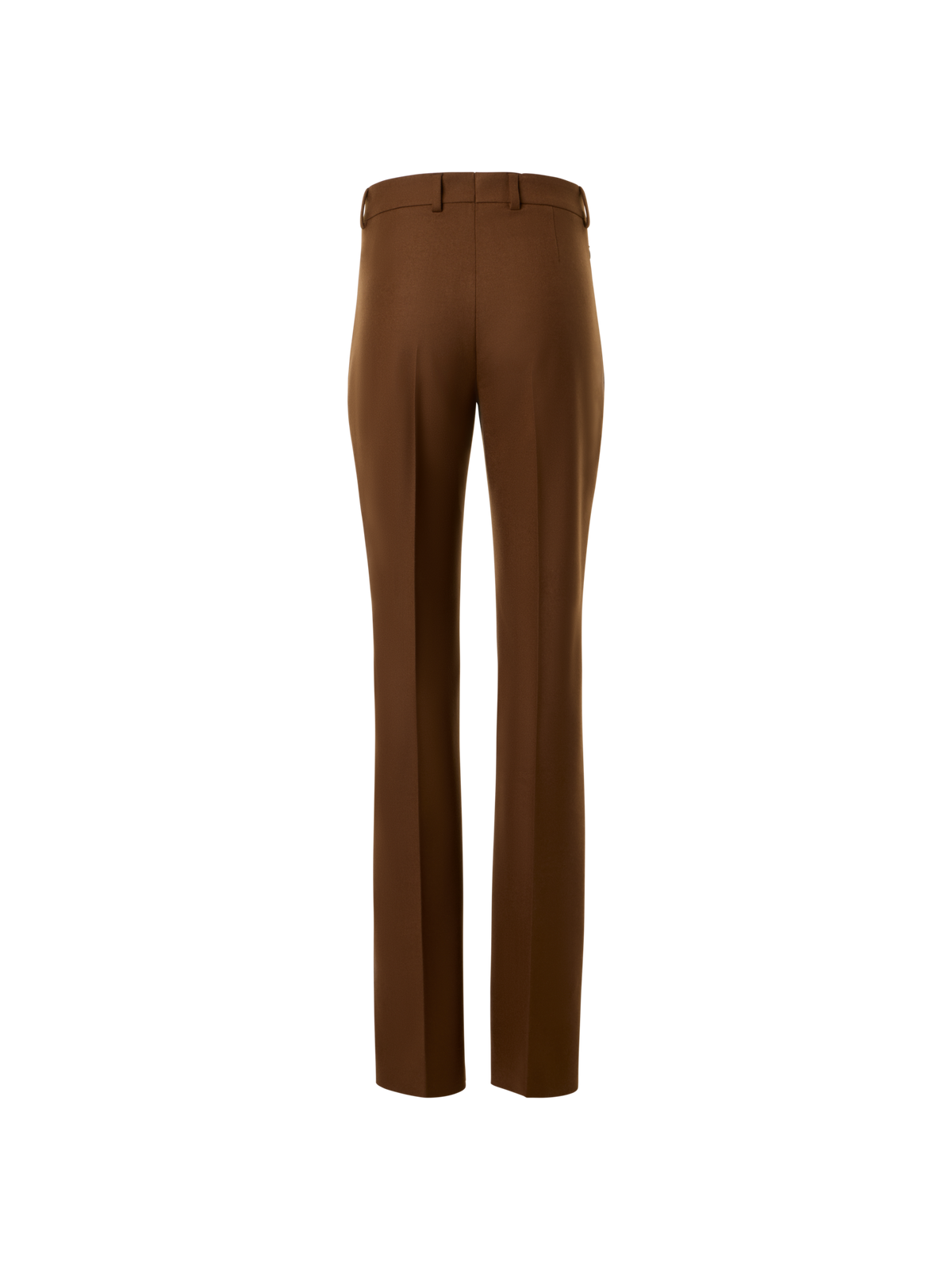 Designer Bootcut Wool Stretch Flannel Pants - brown