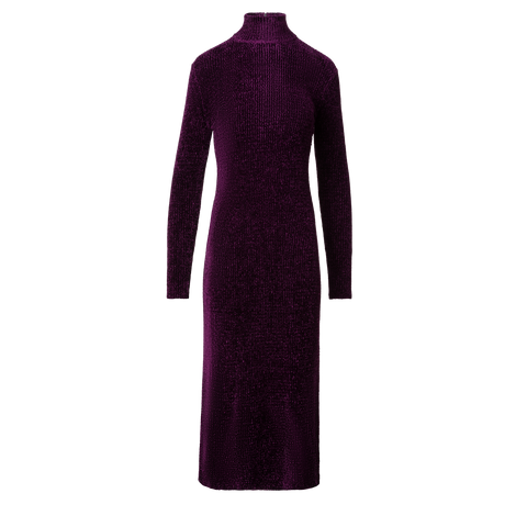 Long Sleeve Chenille Rib Tube Dress