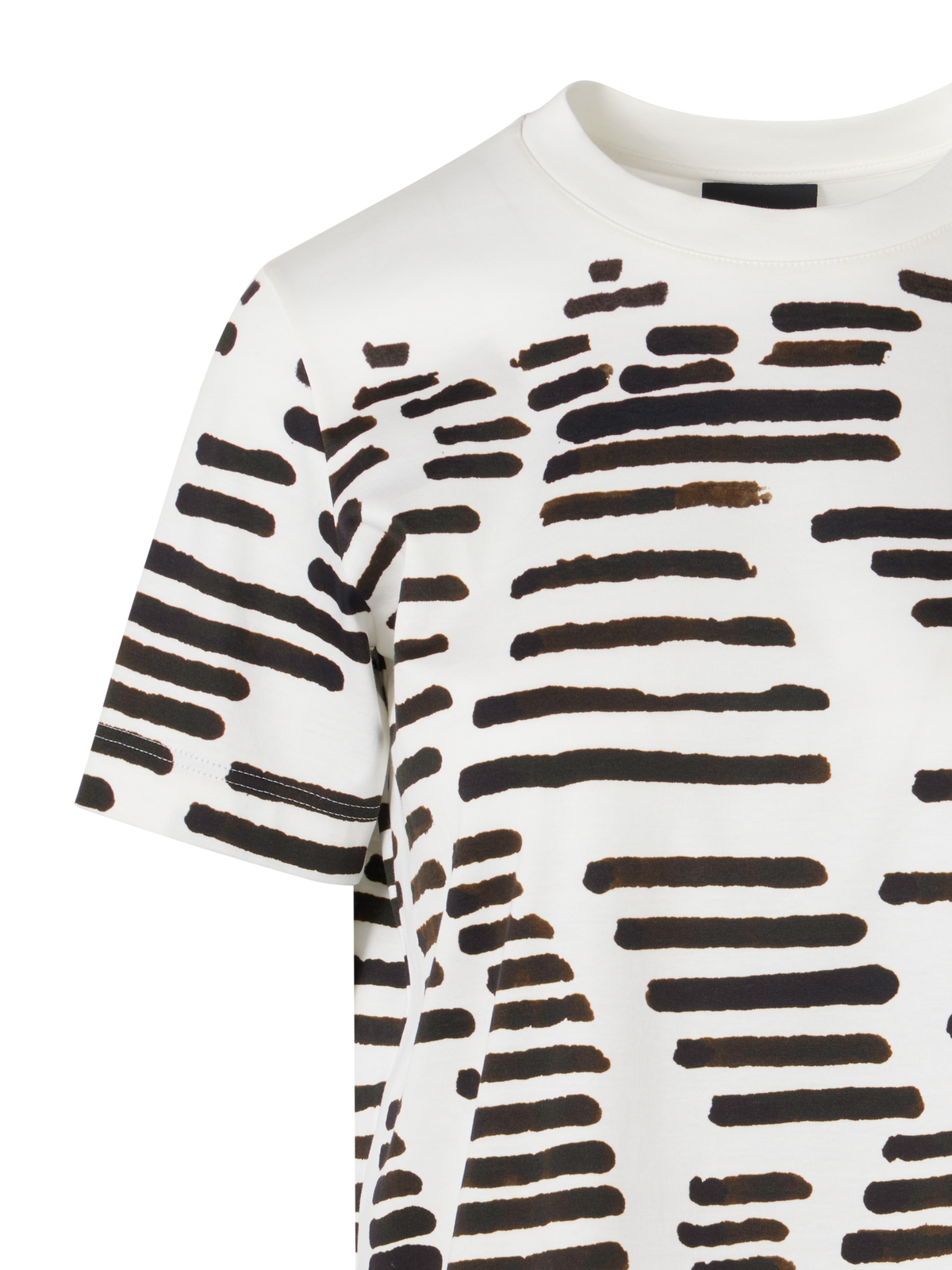 Designer Short-Sleeve Dance Movement T-Shirt - white