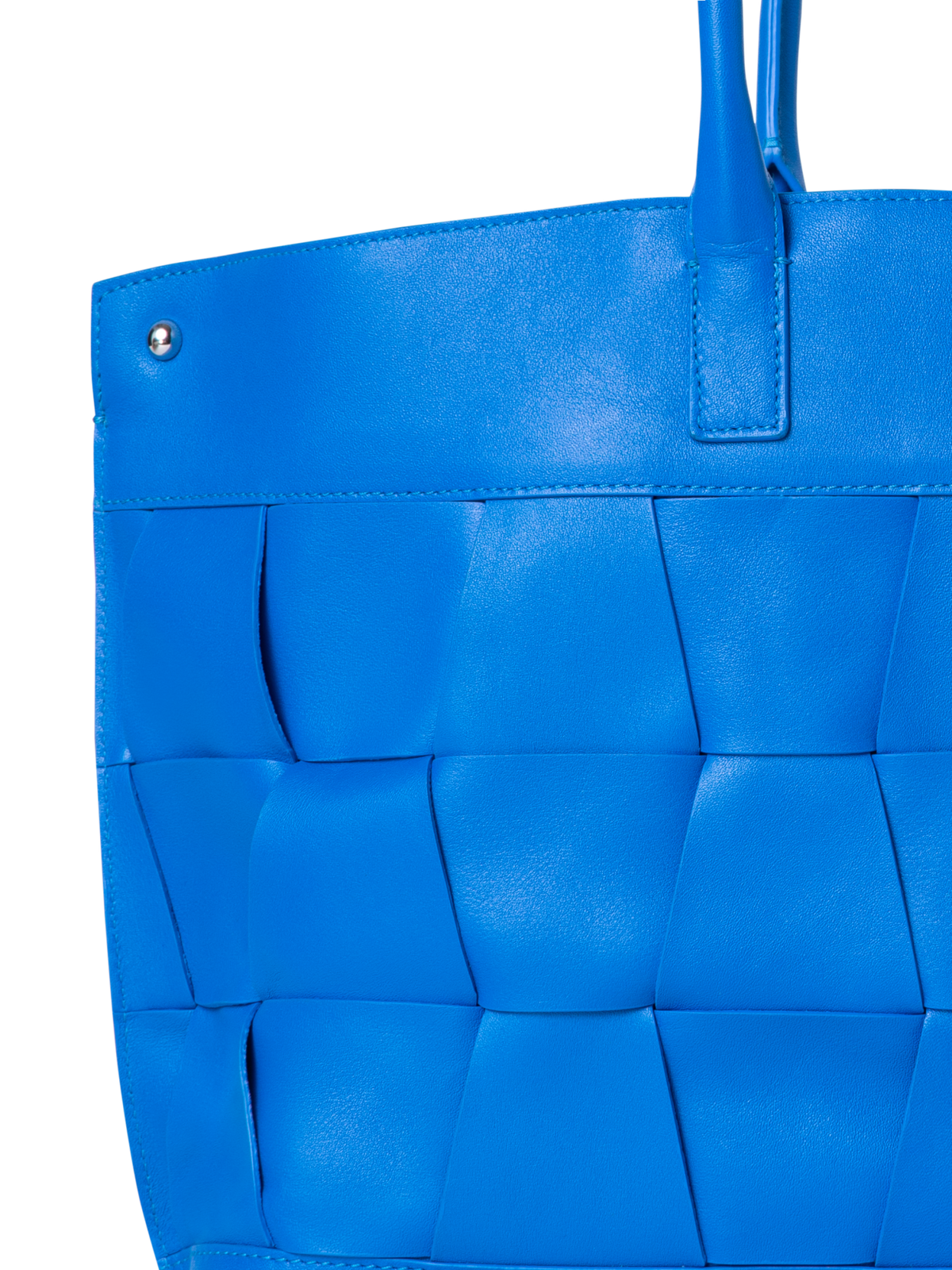 Designer Ai Small Top Handle Tote - blue
