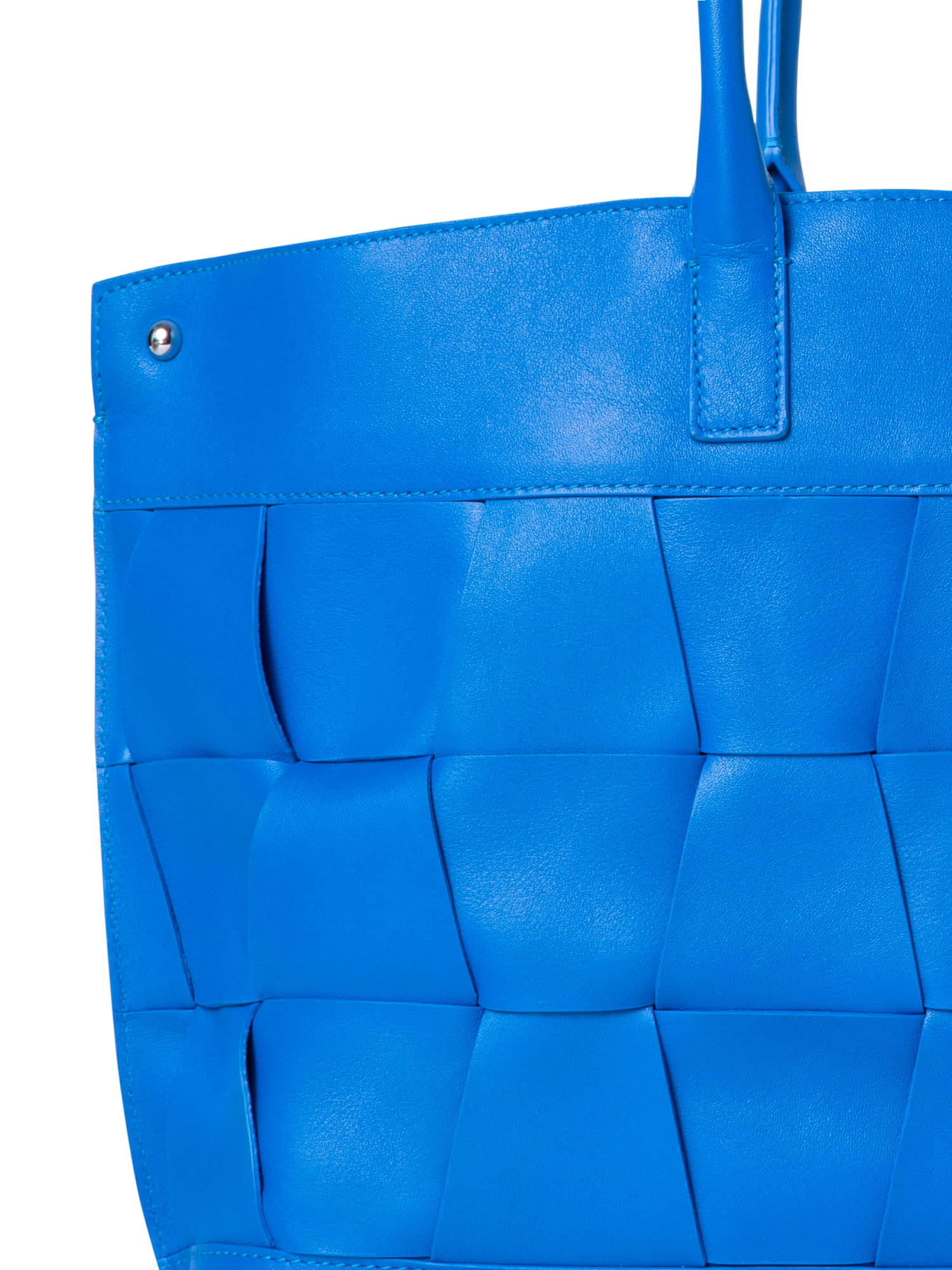 Designer Ai Small Top Handle Tote - blue