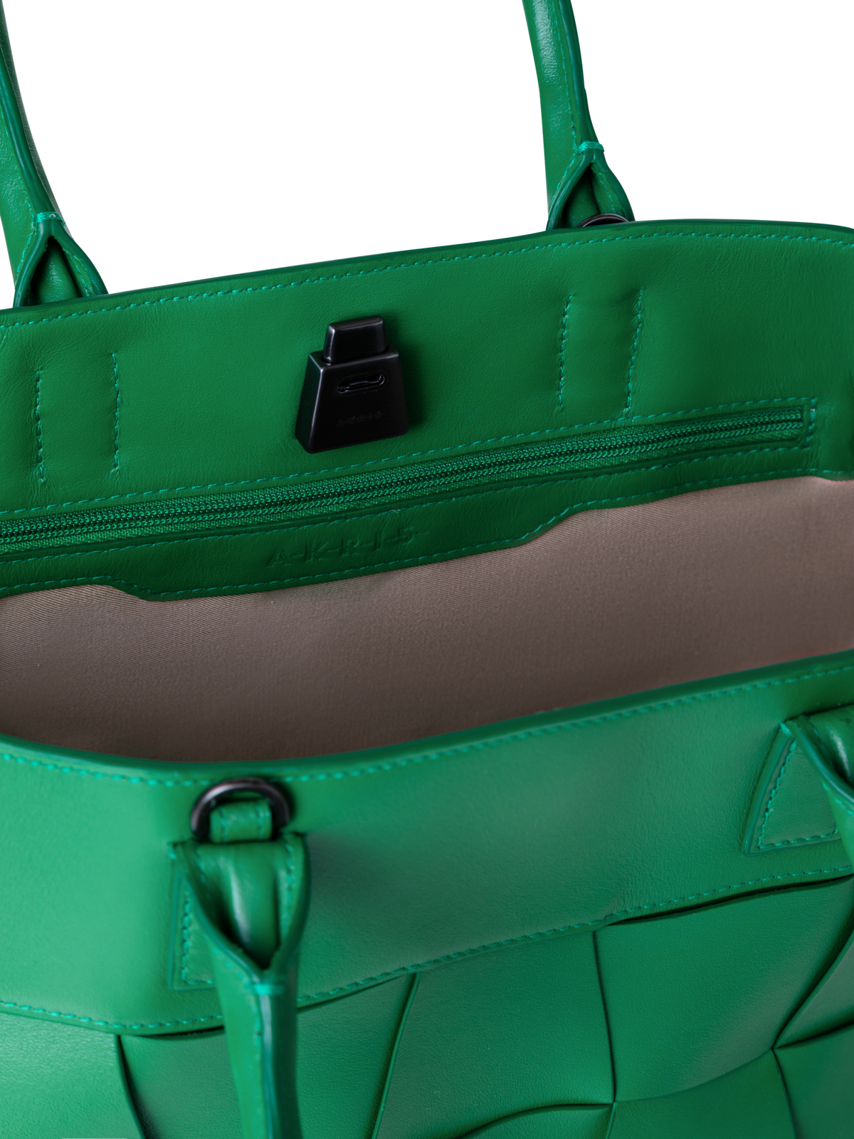 Designer Ai Small Top Handle Tote - green