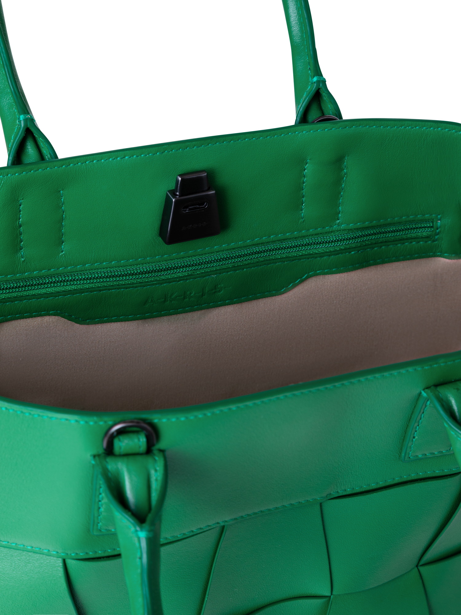 Designer Ai Small Top Handle Tote - green