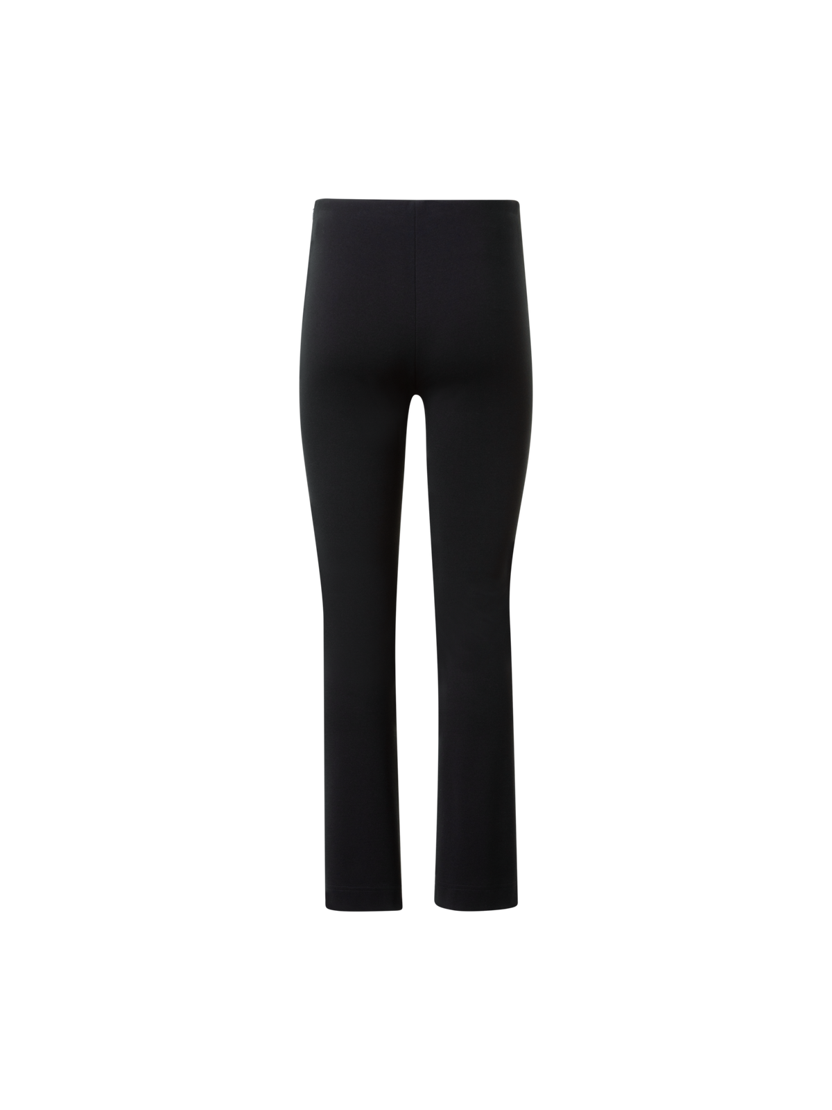 Designer Cropped Slight Bootcut Signature Jersey Pants - black - neutral