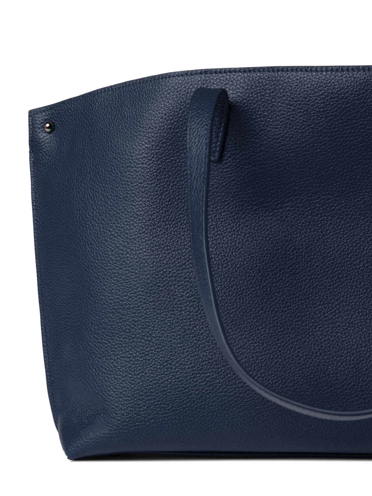 Designer Ai Small Shoulder Tote - navy - blue