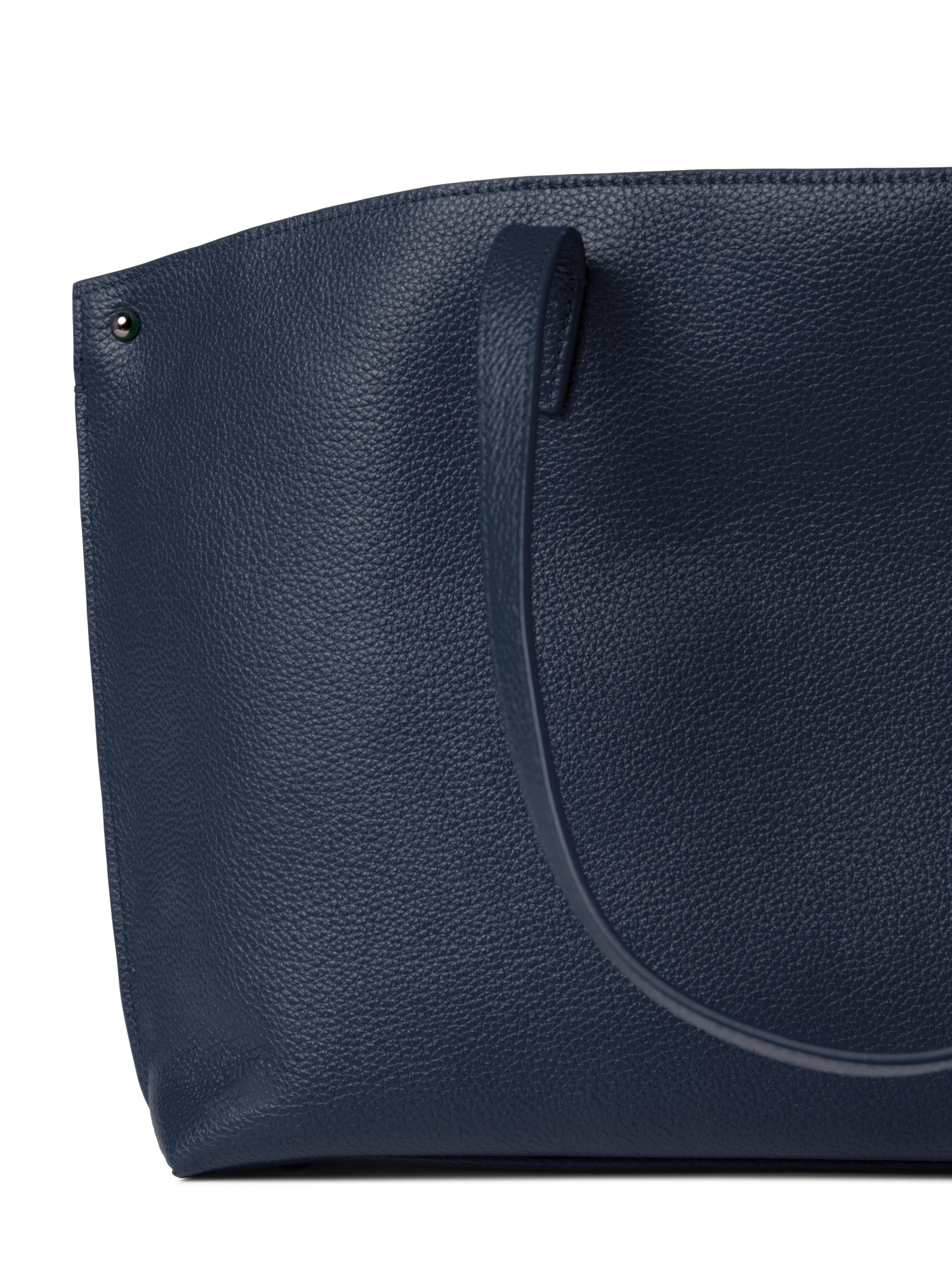 Designer Ai Small Shoulder Tote - navy - blue