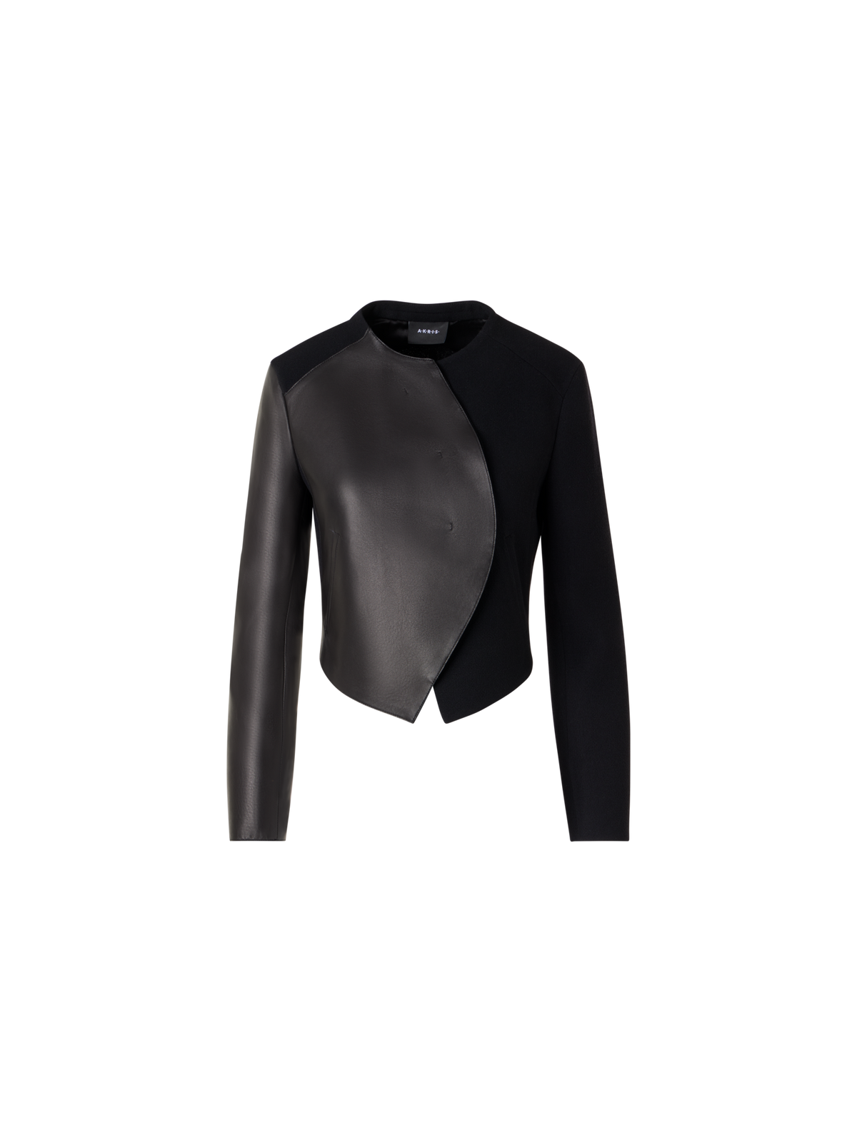 Designer Hynora Jacket in Wool-Crêpe Double-Face - black