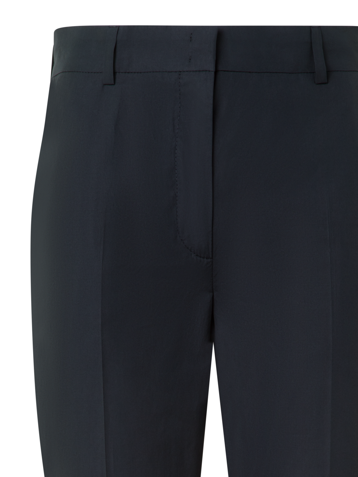 Designer Tapered Ankle Length Cotton Pants - black - neutral