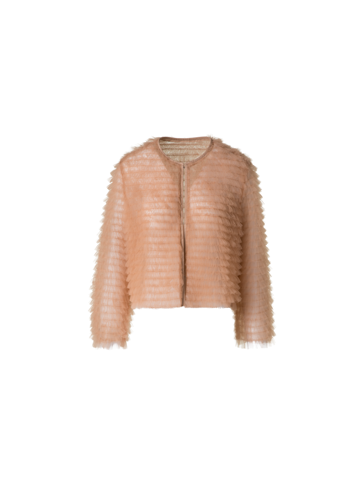 ジャケット・アウター Treat Girl's tulle frill jersey Fornia Toddler Girls' Floral Embroidered Fringe Jacket