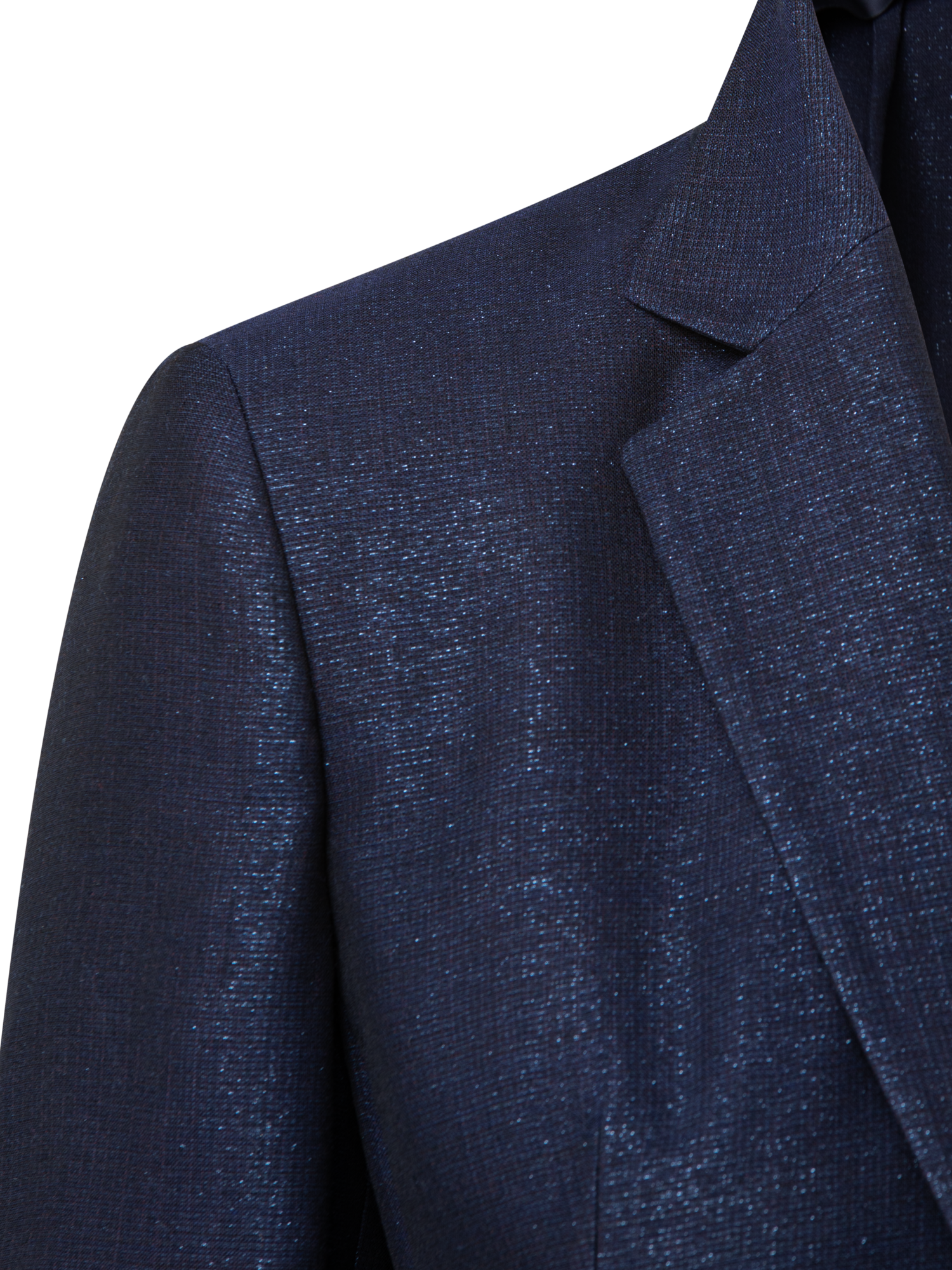 Designer Long Jacket in Wool Lurex