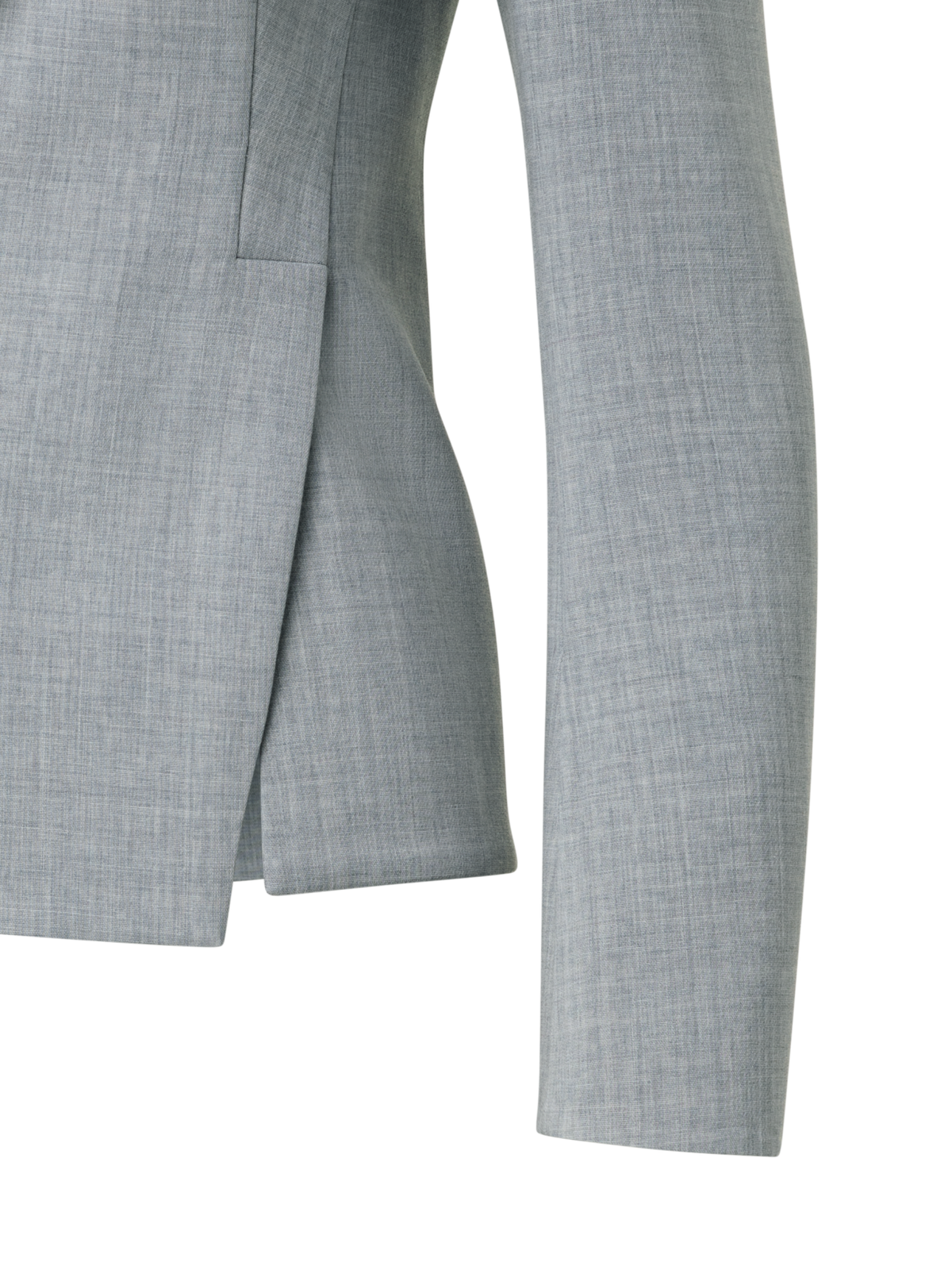 Designer Wool Double-Face Jacket - pastel - grey