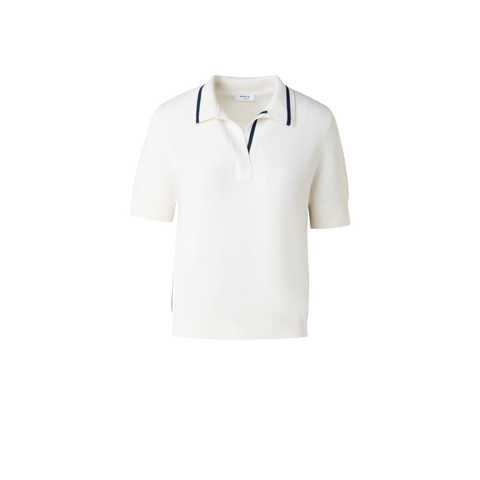 Merino Mesh Knit Polo Shirt