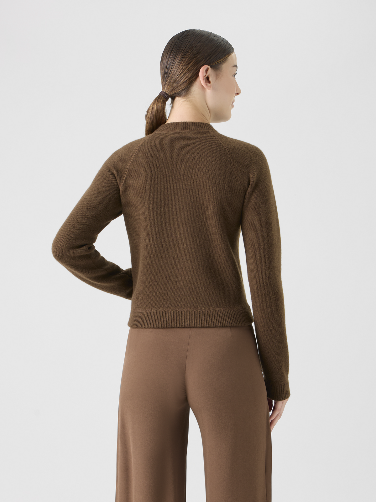 Designer Short Cashmere Piqué Cardigan #editorial