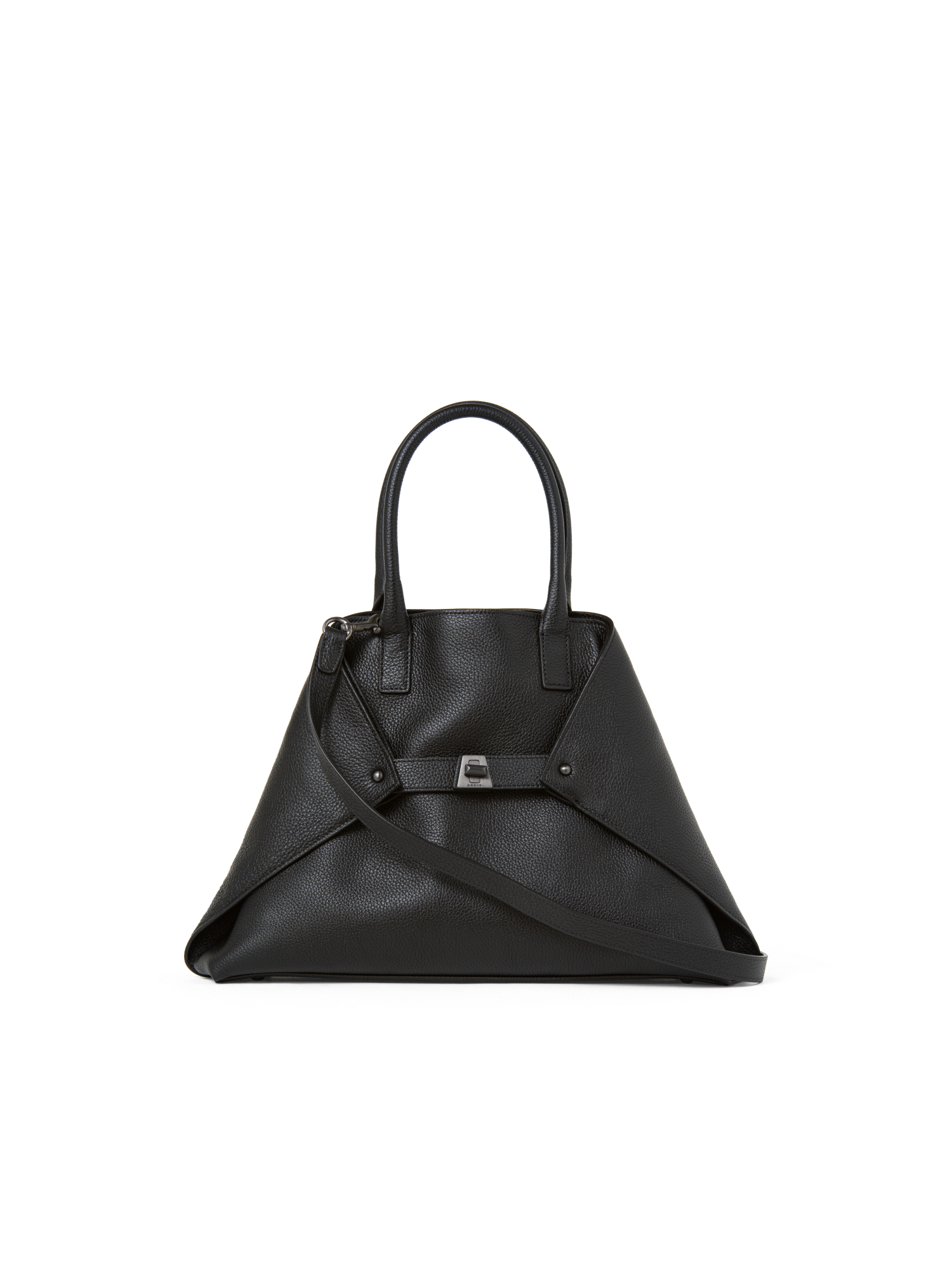 Designer Ai Small Top Handle Tote - neutral - black