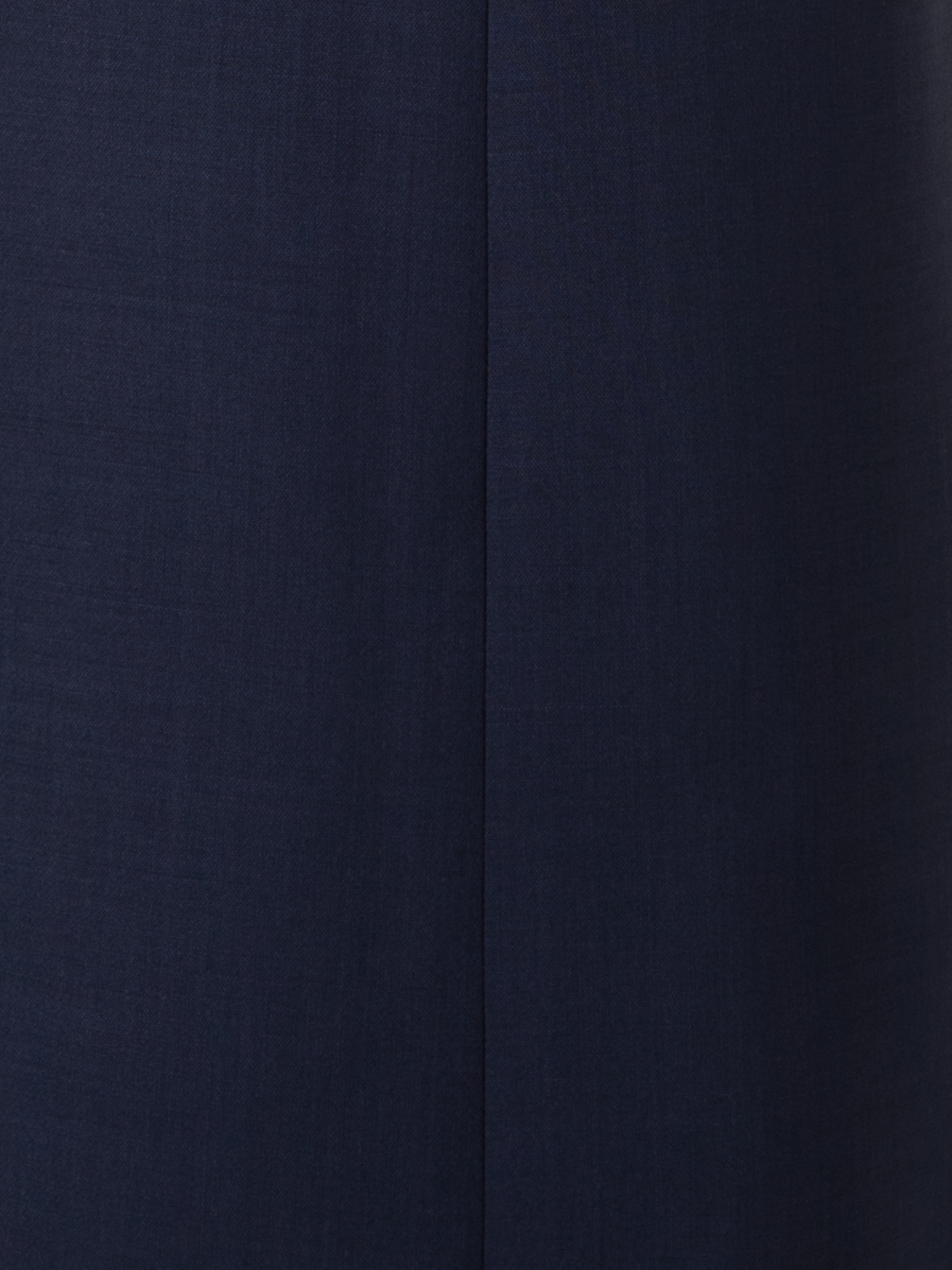Designer Wide Straight Wool Stretch Double-Face Pants - navy - blue