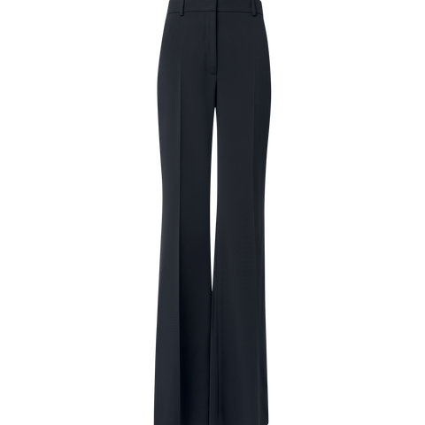 Wide Straight Silk Pants