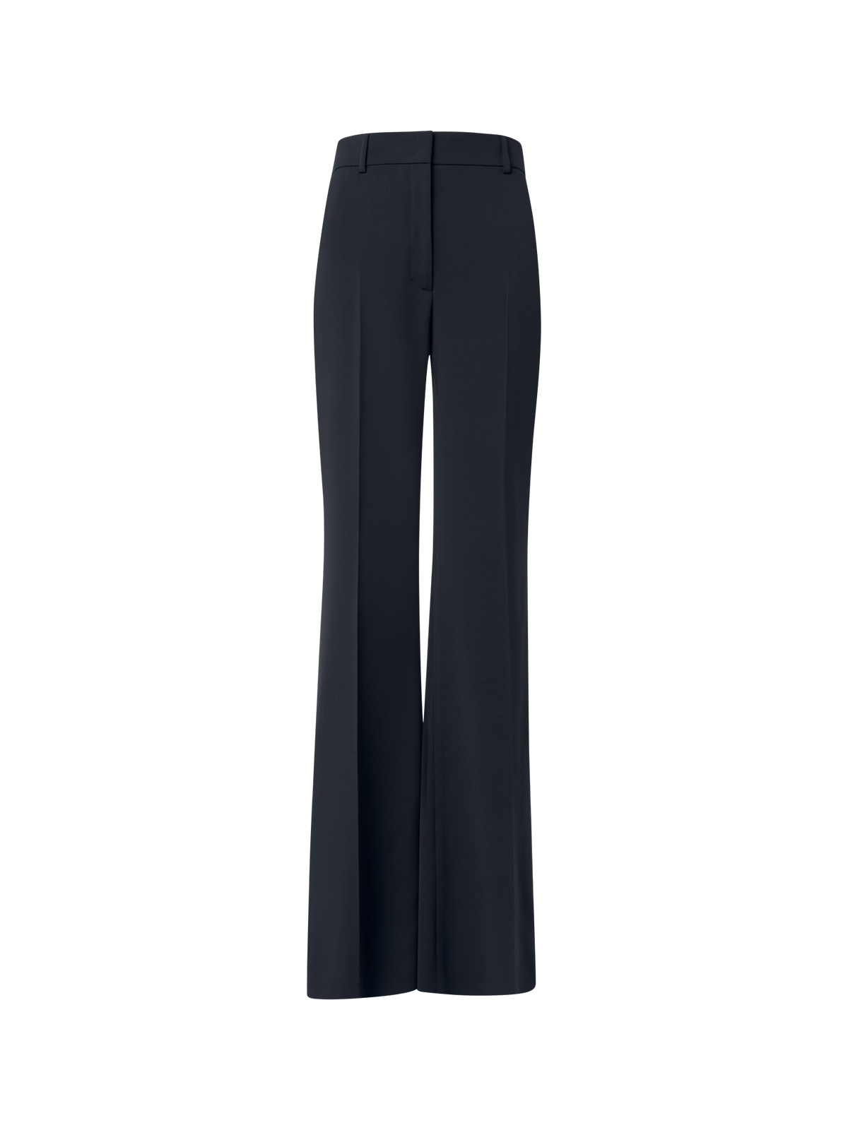 Designer Wide Straight Silk Pants - black - neutral