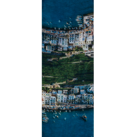 Cashmere Silk Scarf with Marina Grande Print