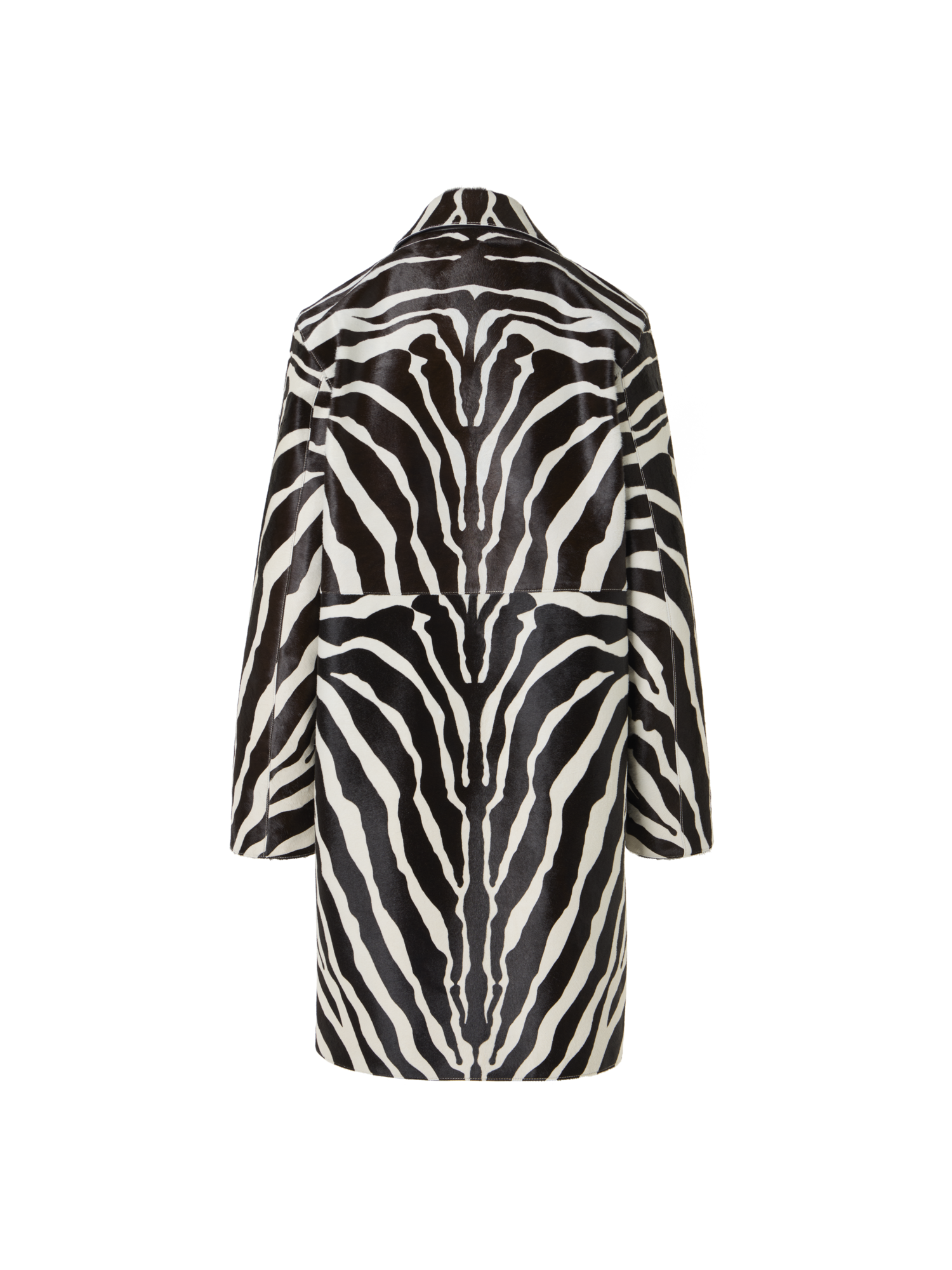 Designer Laron Short Coat in Calfskin - multicolor