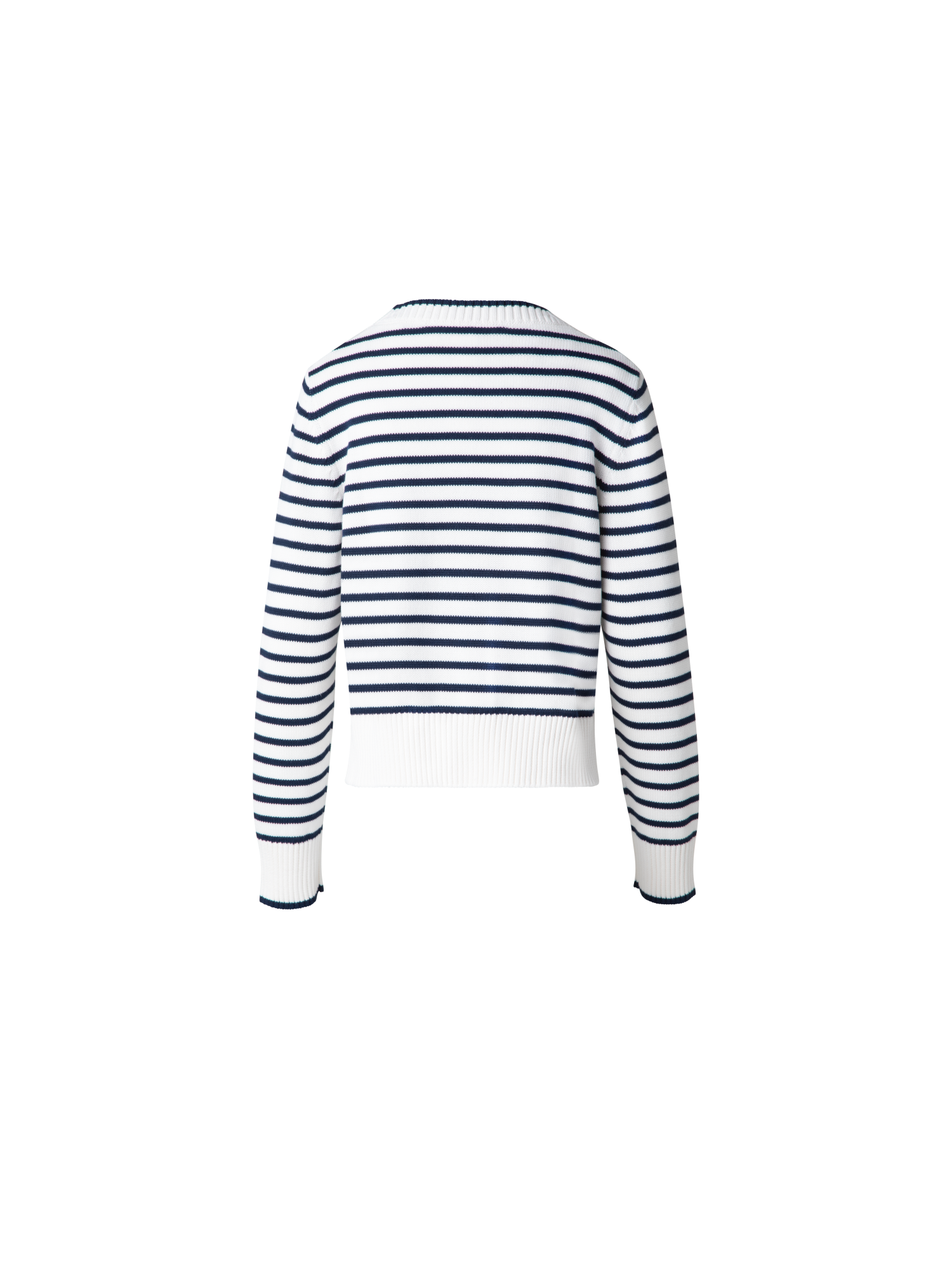 Designer Chunky Cotton Stripes Knit Sweater - black - multicolor - ecru - white