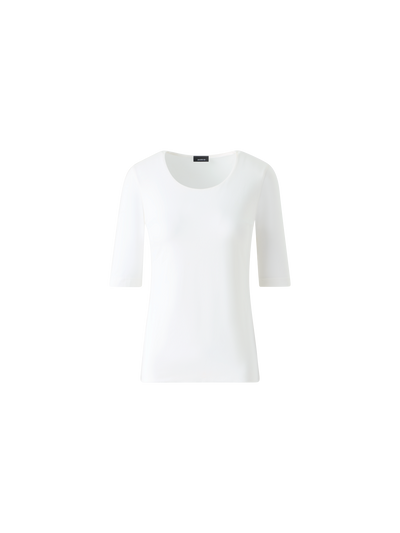 Designer T-Shirt from Cotton Jersey Stretch - white