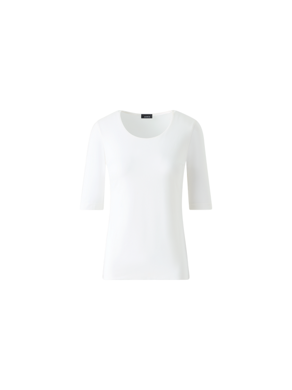Designer T-Shirt from Cotton Jersey Stretch - white